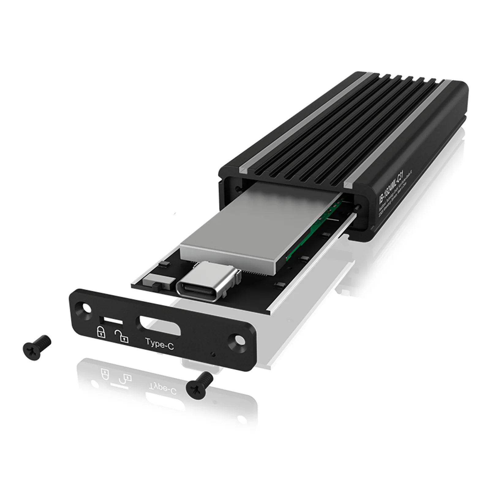 ICY BOX IB-1824ML-C31 Enceinte ssd Noir M.2