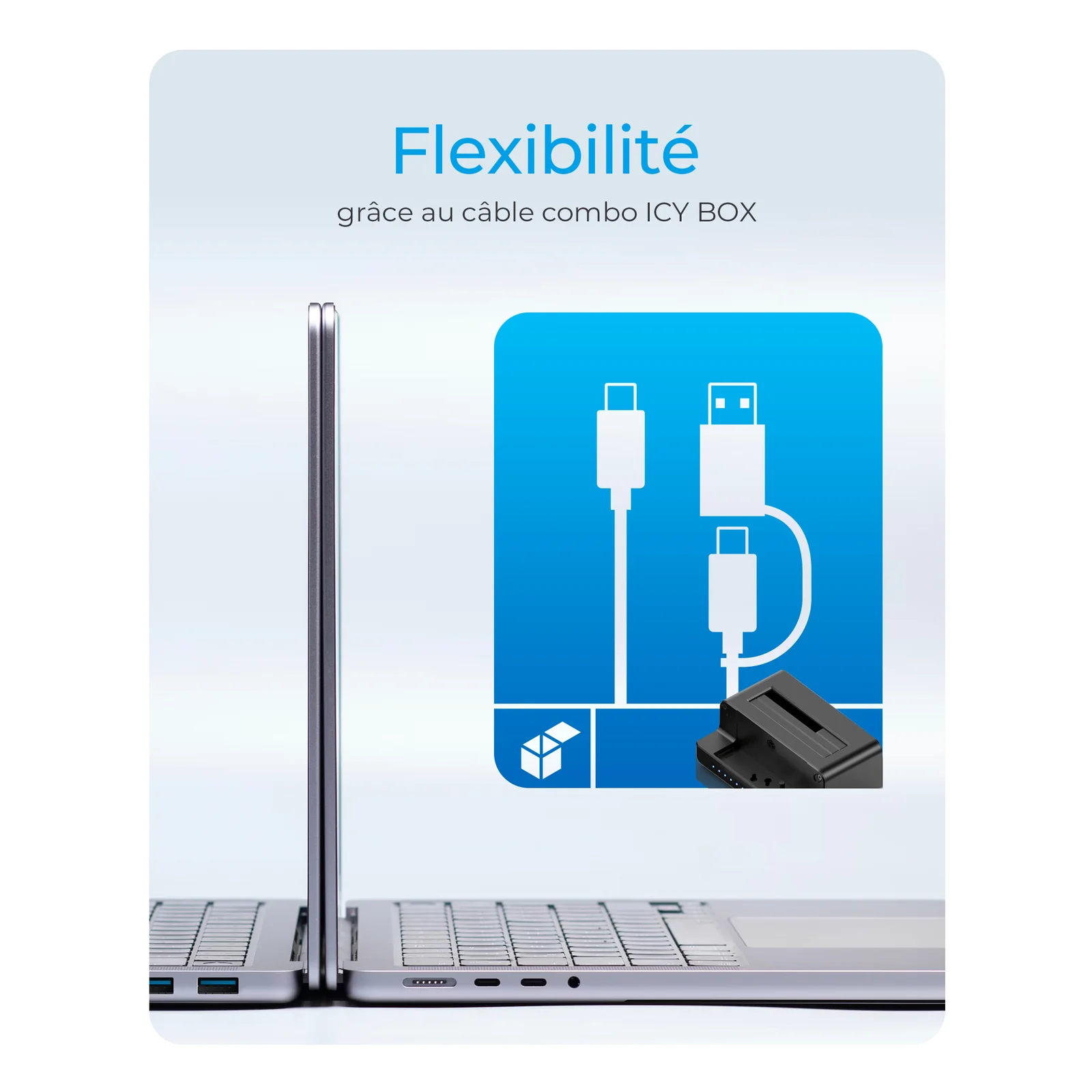 ICY BOX IB-2914MSCL-C31 USB 3.2 Gen 2 (3.1 Gen 2) Type-C Noir
