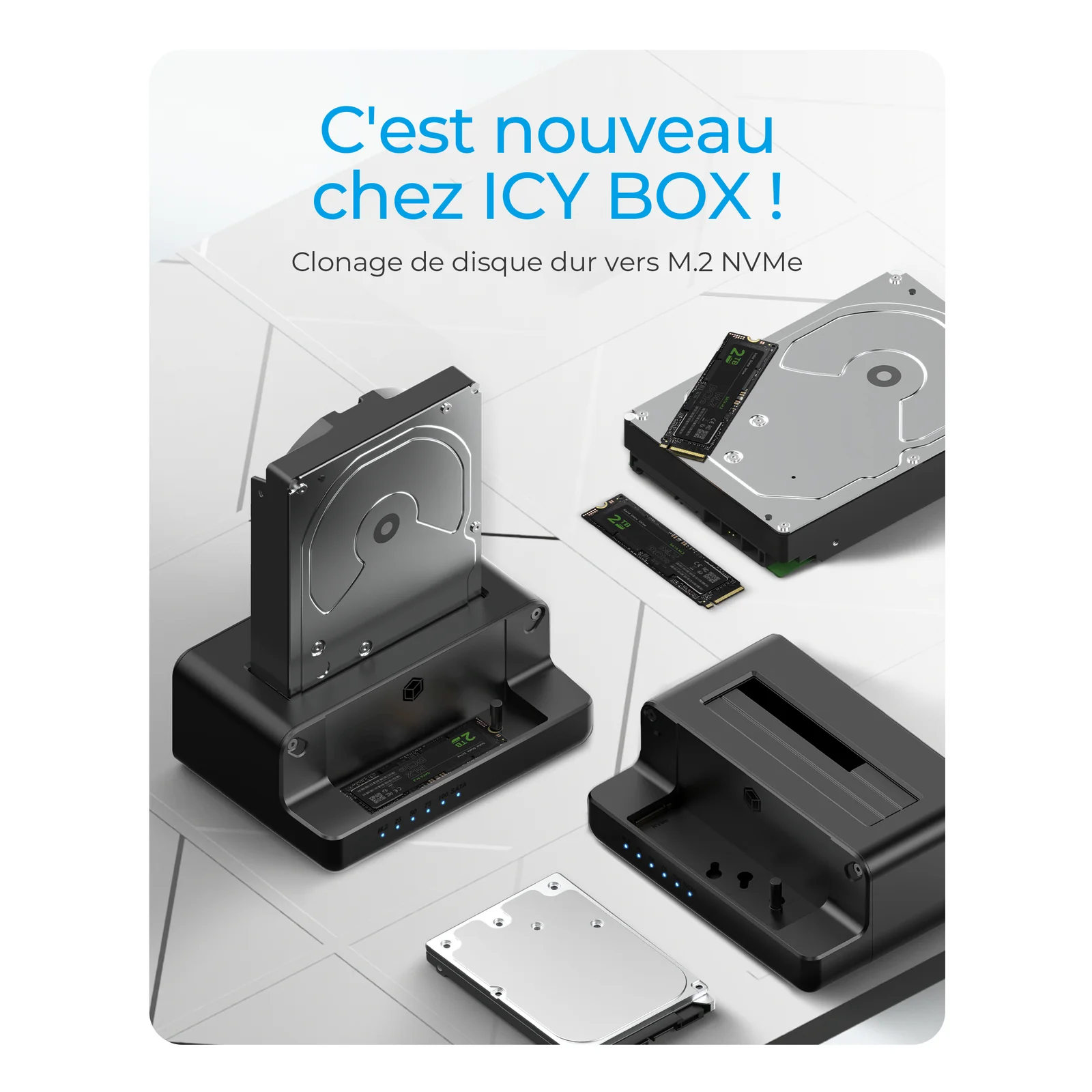 ICY BOX IB-2914MSCL-C31 USB 3.2 Gen 2 (3.1 Gen 2) Type-C Noir