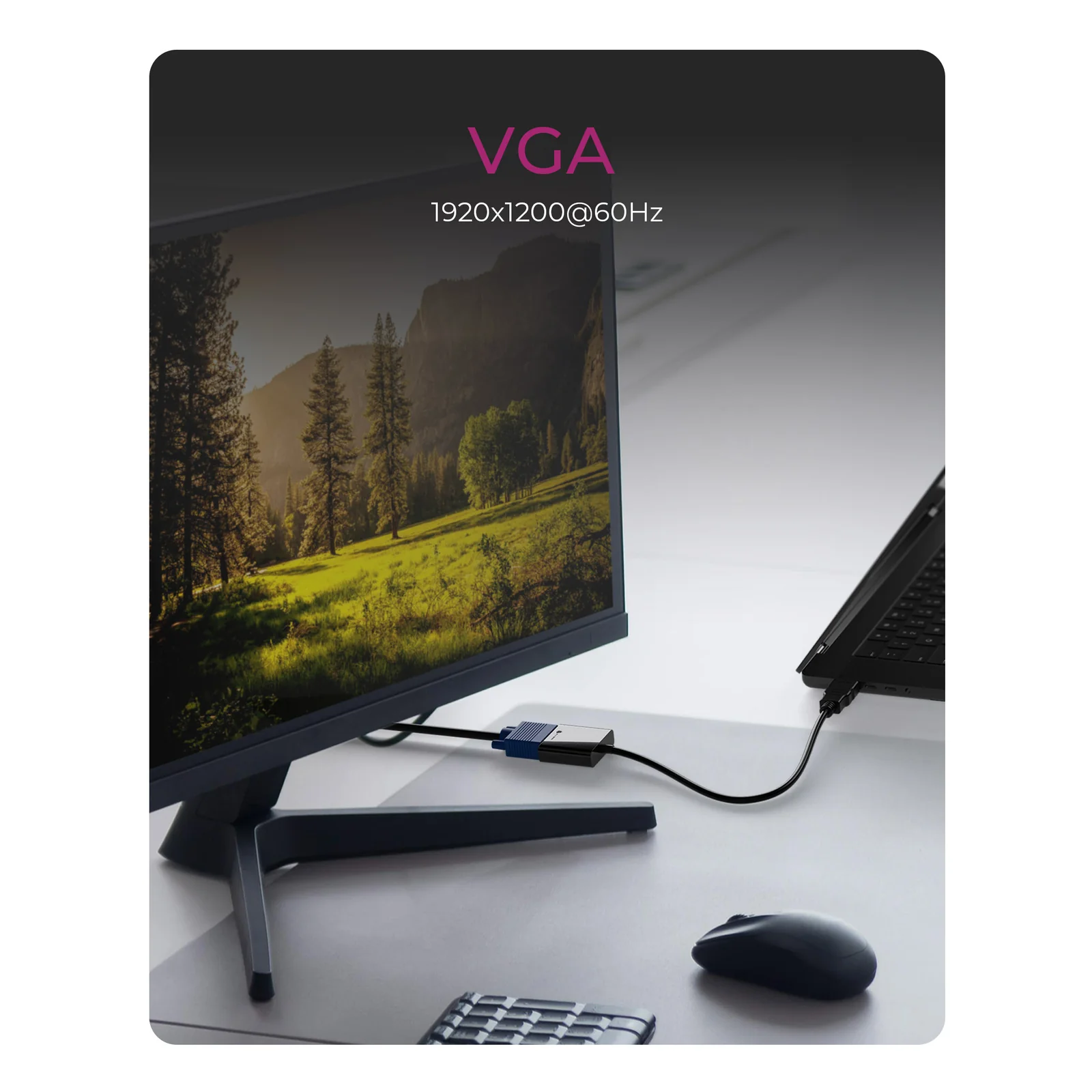 ICY BOX IB-AC502a 0,2 m HDMI Type A (Standard) VGA (D-Sub)