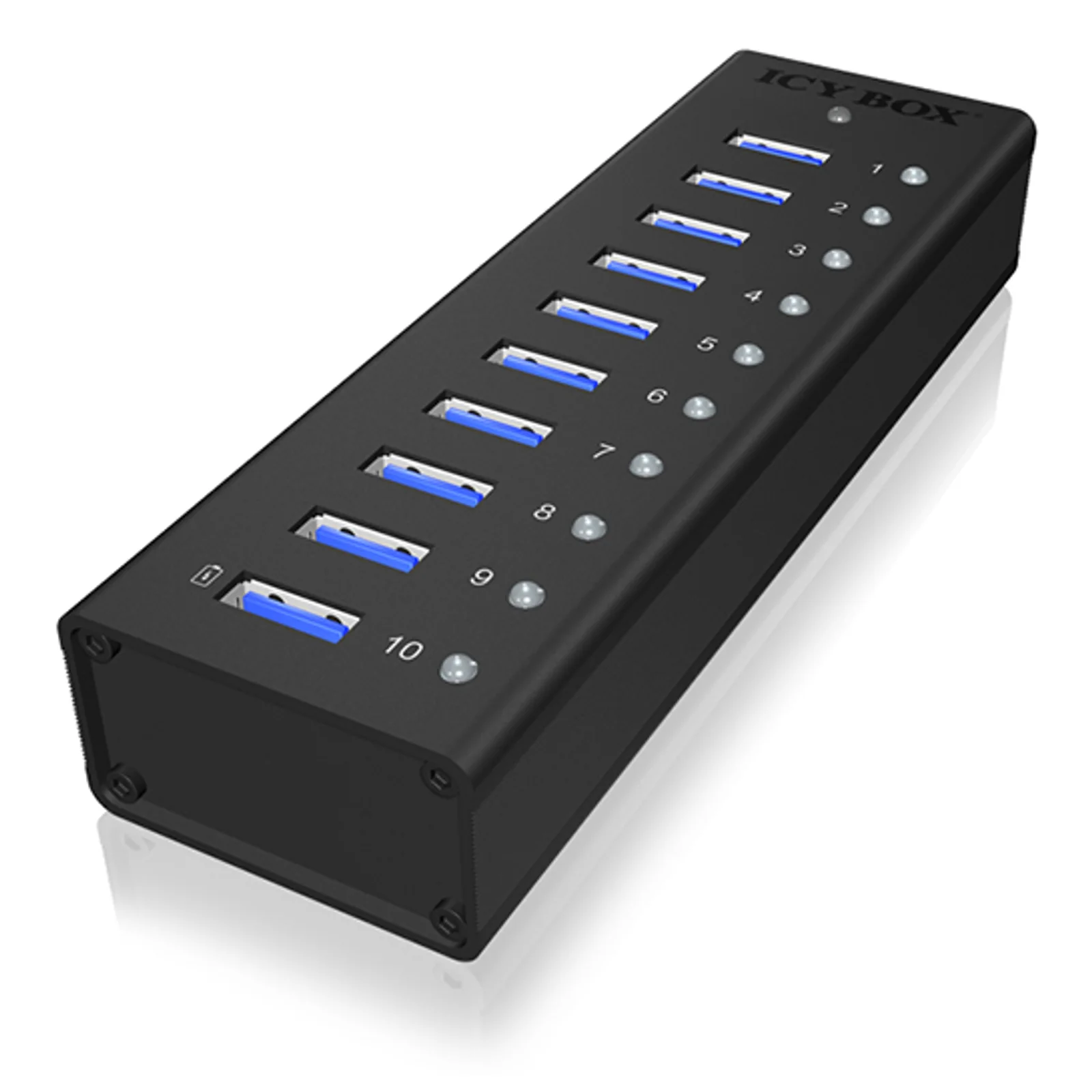 ICY BOX IB-AC6110 USB 3.2 Gen 1 (3.1 Gen 1) Type-B 5000 Mbit/s Noir