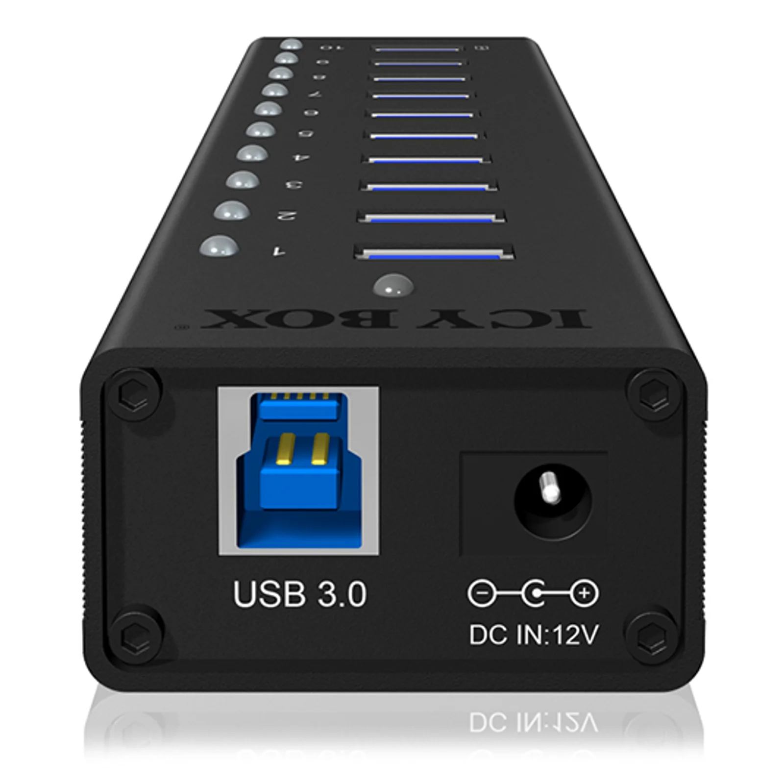ICY BOX IB-AC6110 USB 3.2 Gen 1 (3.1 Gen 1) Type-B 5000 Mbit/s Noir