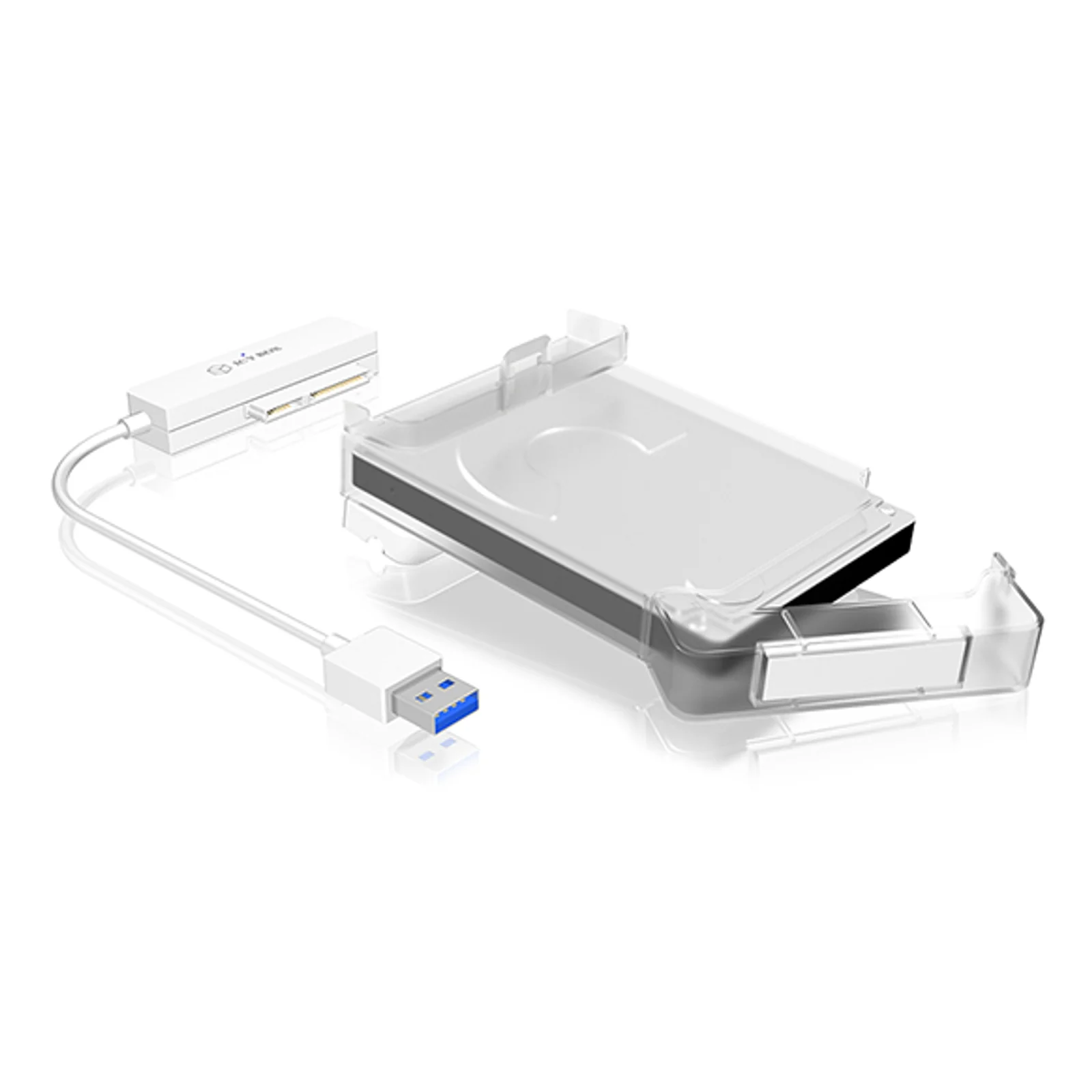 ICY BOX IB-AC703-U3 Boîtier disque dur/SSD Blanc 2.5"