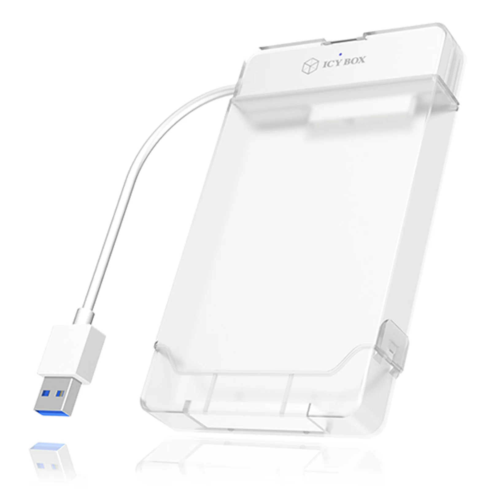 ICY BOX IB-AC703-U3 Boîtier disque dur/SSD Blanc 2.5"