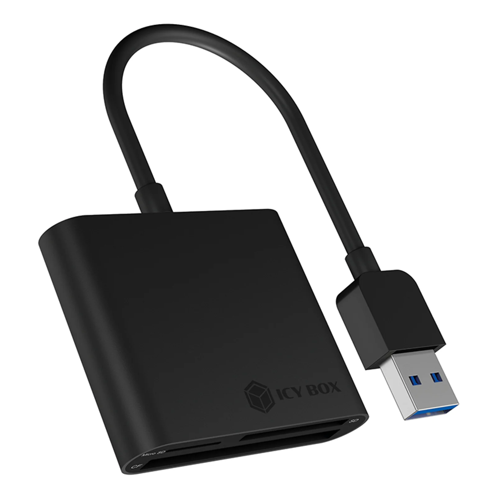 IB-CR301-U3 lecteur de carte mémoire USB 3.2 Gen 1 (3.1 Gen 1) Noir