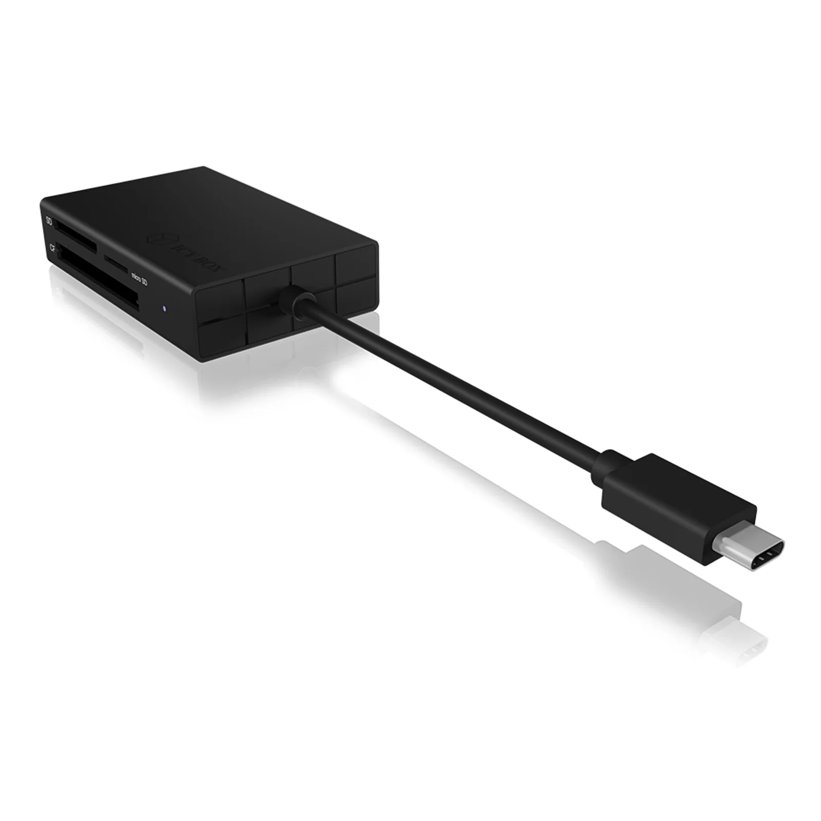 ICY BOX IB-CR401-C3 lecteur de carte mémoire USB 3.2 Gen 1 (3.1 Gen 1) Type-C Noir