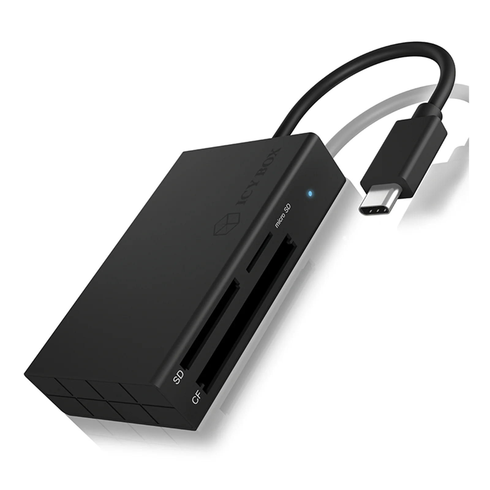 ICY BOX IB-CR401-C3 lecteur de carte mémoire USB 3.2 Gen 1 (3.1 Gen 1) Type-C Noir