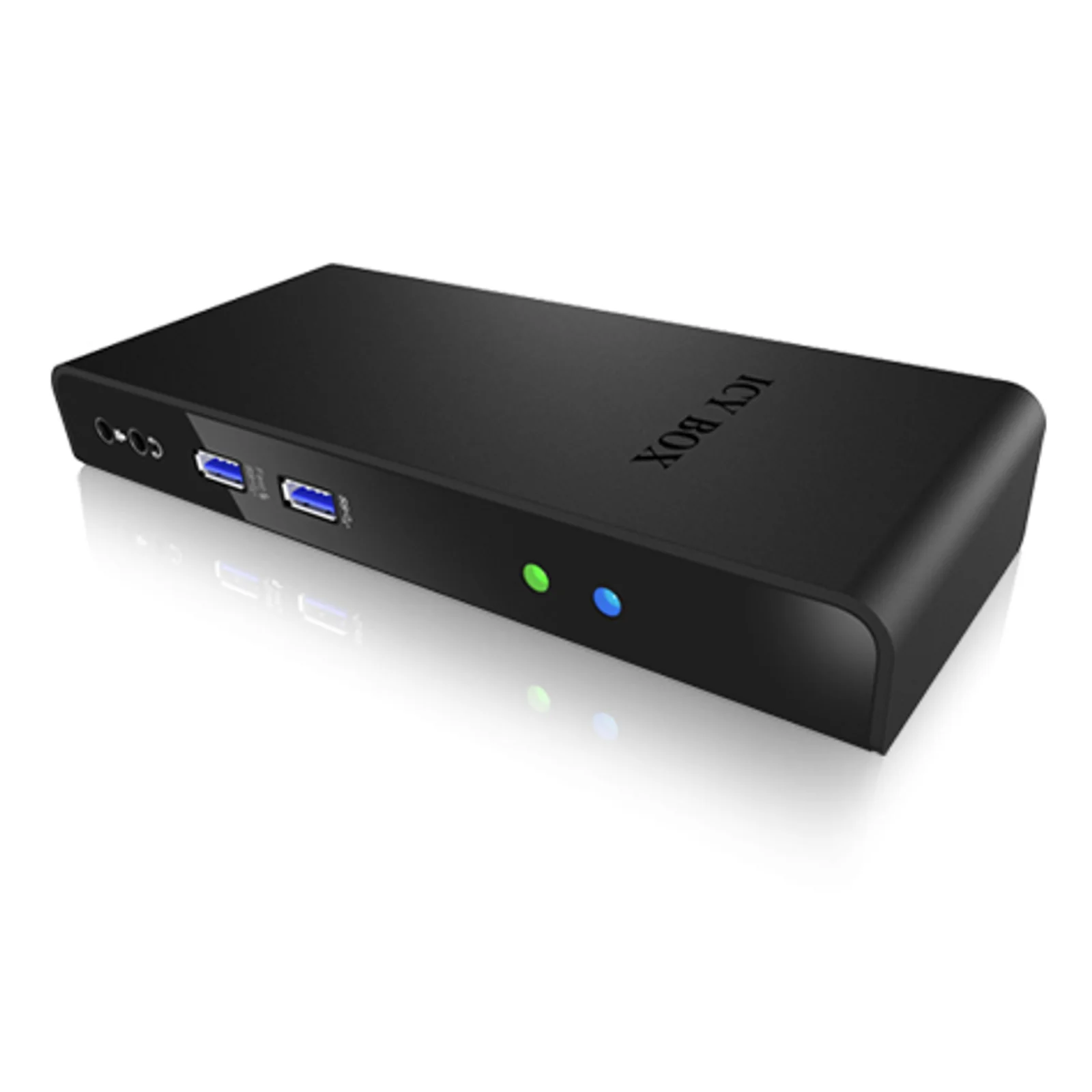 ICY BOX IB-DK2241AC Avec fil USB 3.2 Gen 1 (3.1 Gen 1) Type-A Noir