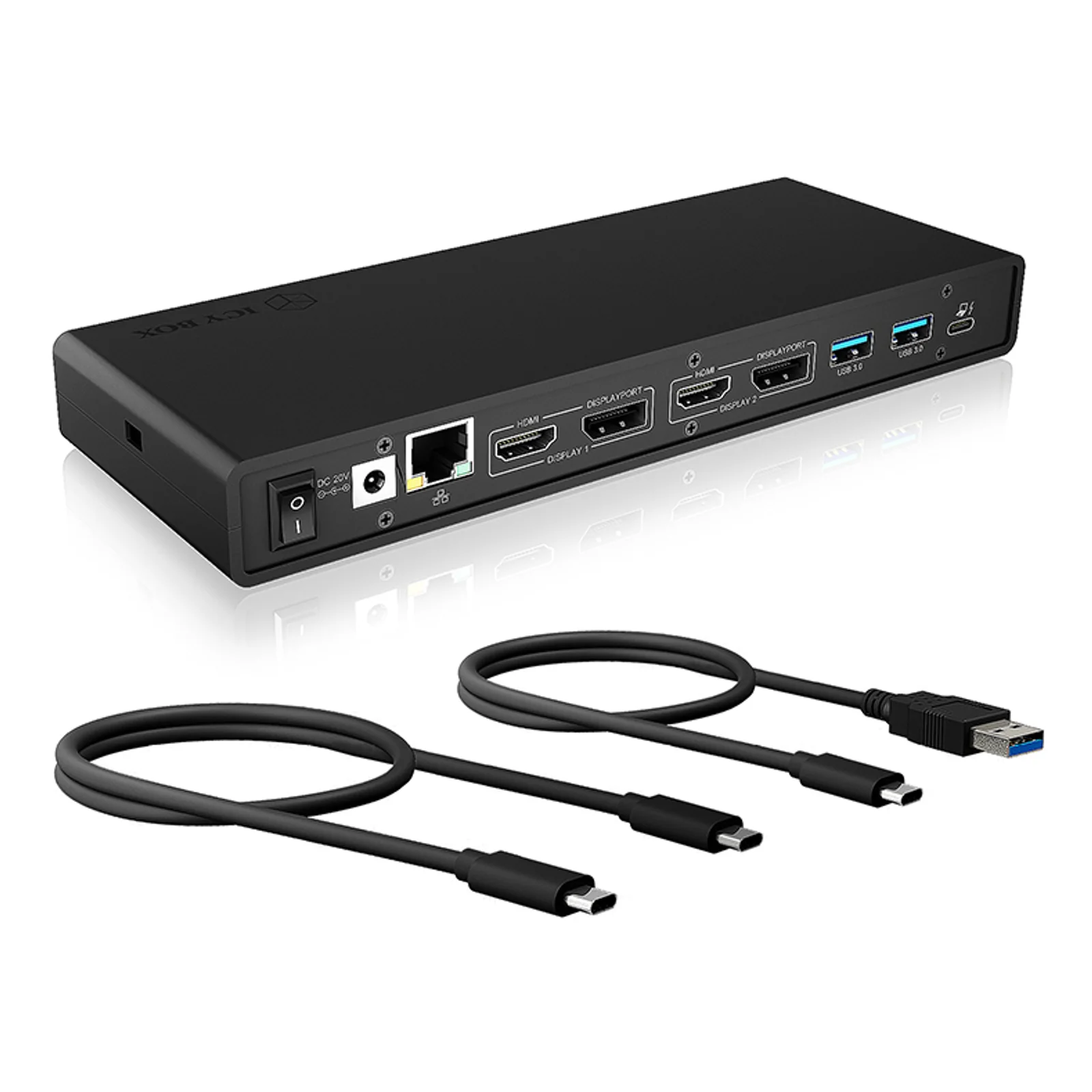 IB-DK2245AC Avec fil USB 3.2 Gen 1 (3.1 Gen 1) Type-C Noir
