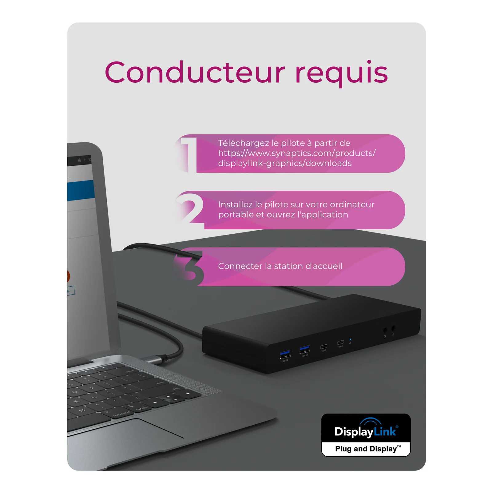 ICY BOX IB-DK2245AC Avec fil USB 3.2 Gen 1 (3.1 Gen 1) Type-C Noir