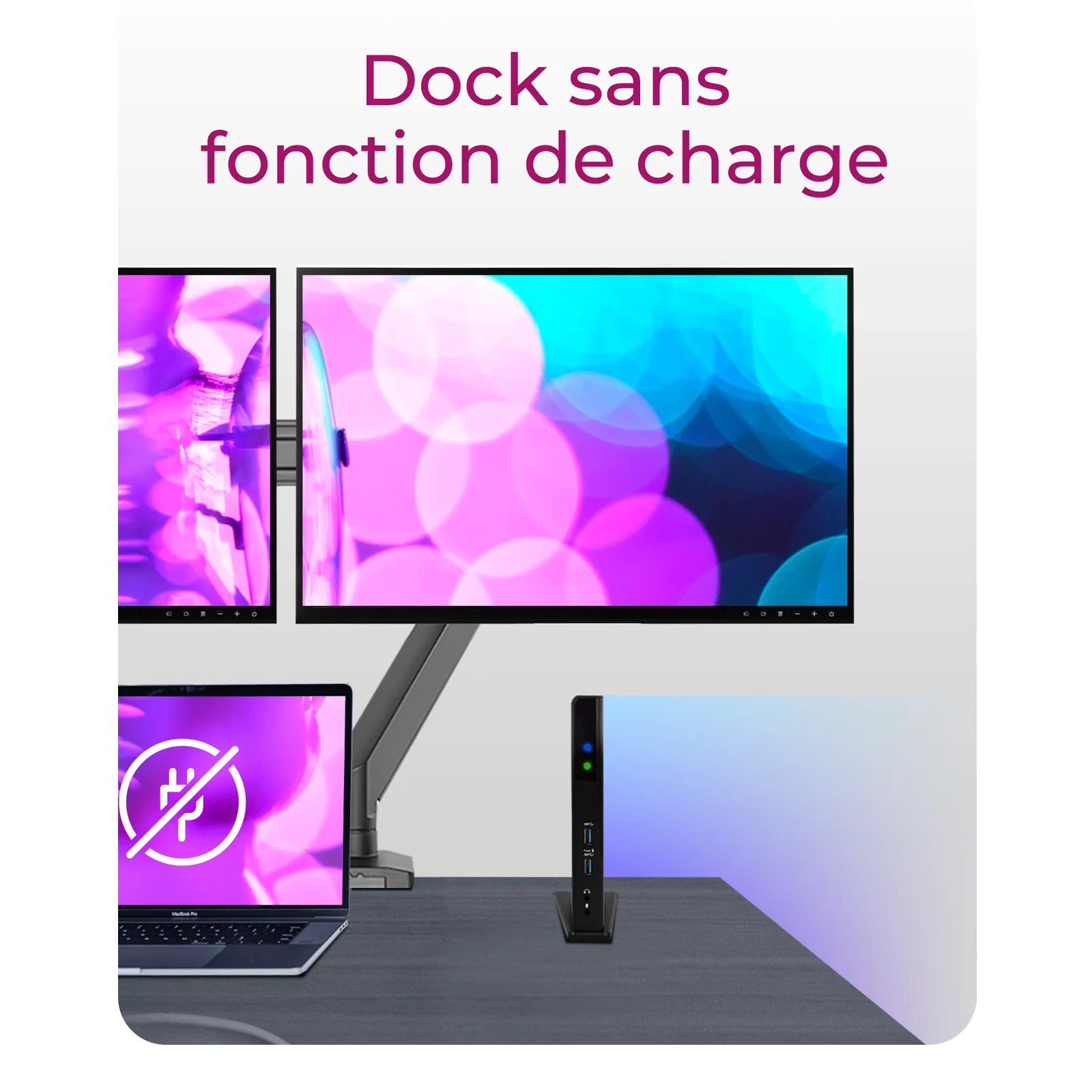 ICY BOX IB-DK2251AC Avec fil USB 3.2 Gen 2 (3.1 Gen 2) Type-A Noir