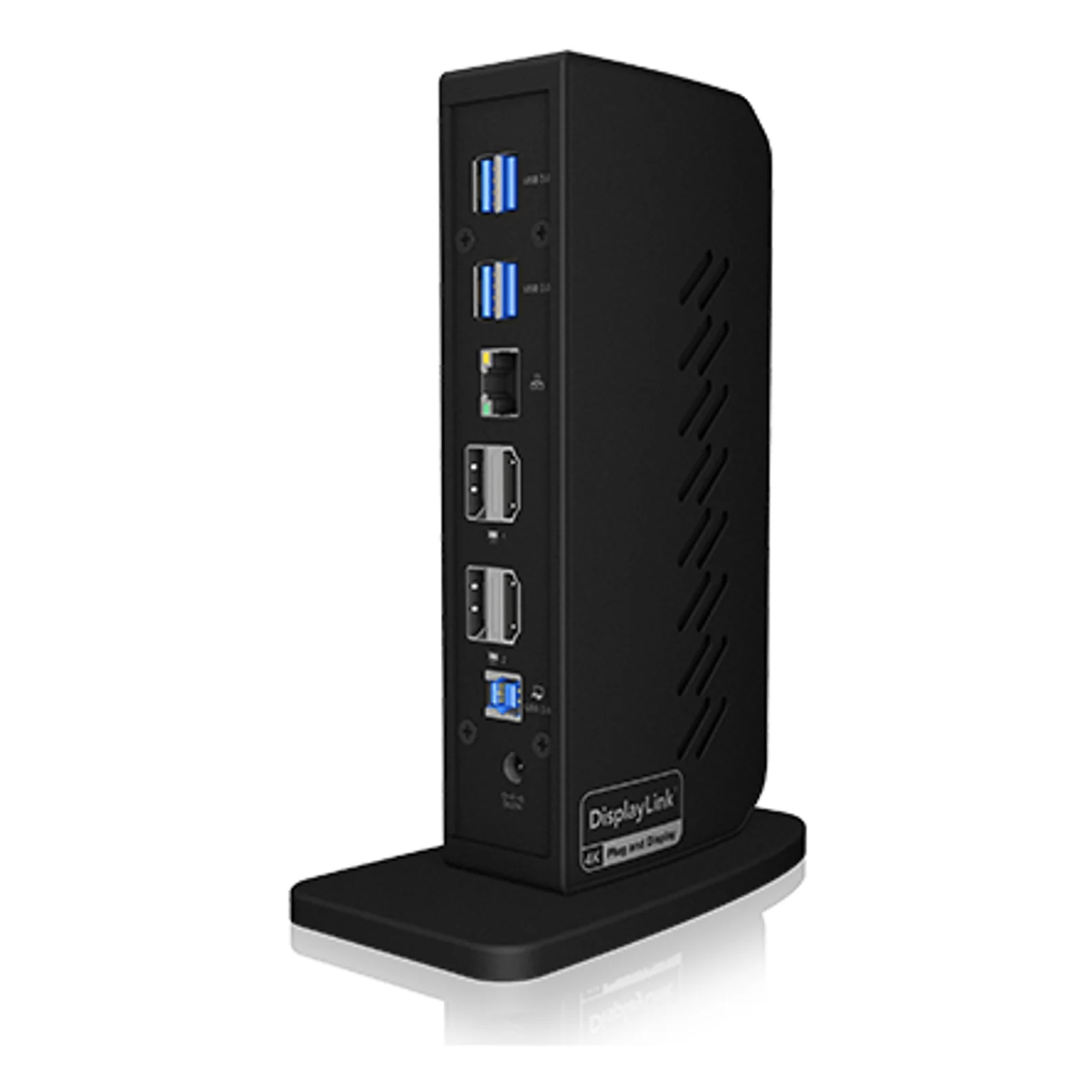 ICY BOX IB-DK2252AC Avec fil USB 3.2 Gen 1 (3.1 Gen 1) Type-C Noir