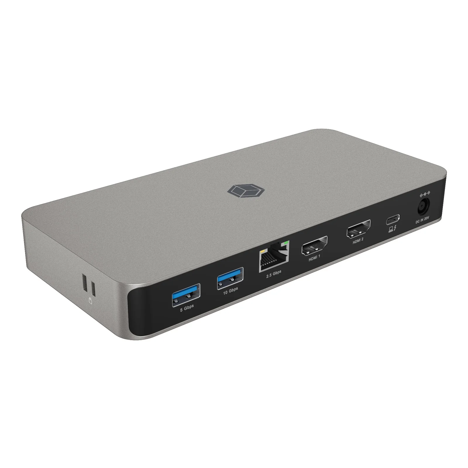 ICY BOX IB-DK2880-C41 Avec fil USB4 Anthracite, Noir