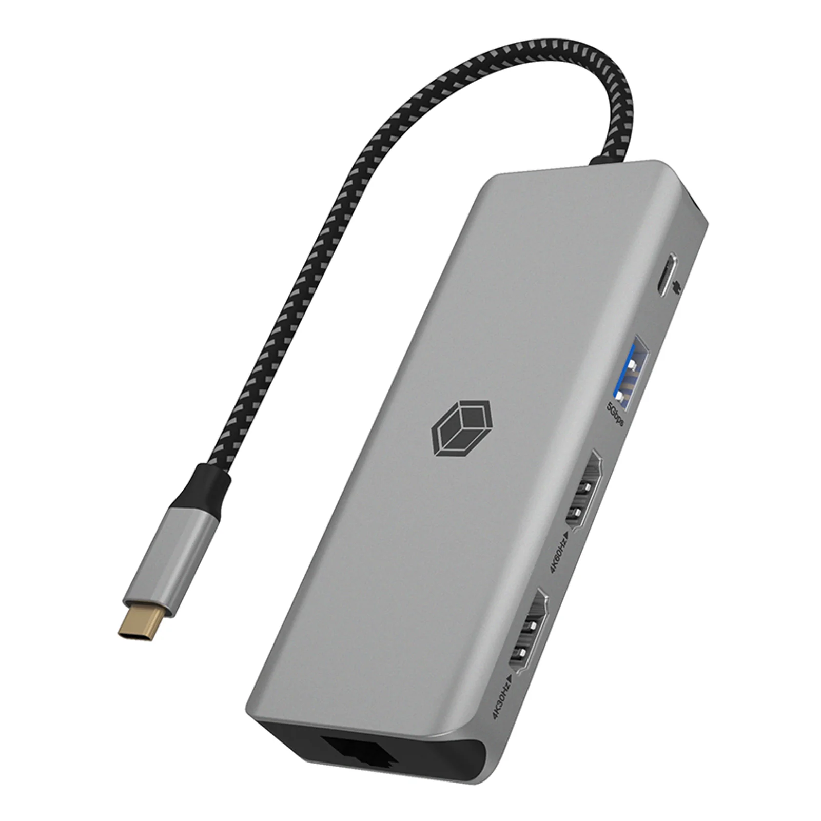 IB-DK4012-CPD Avec fil USB 3.2 Gen 1 (3.1 Gen 1) Type-C Anthracite, Noir