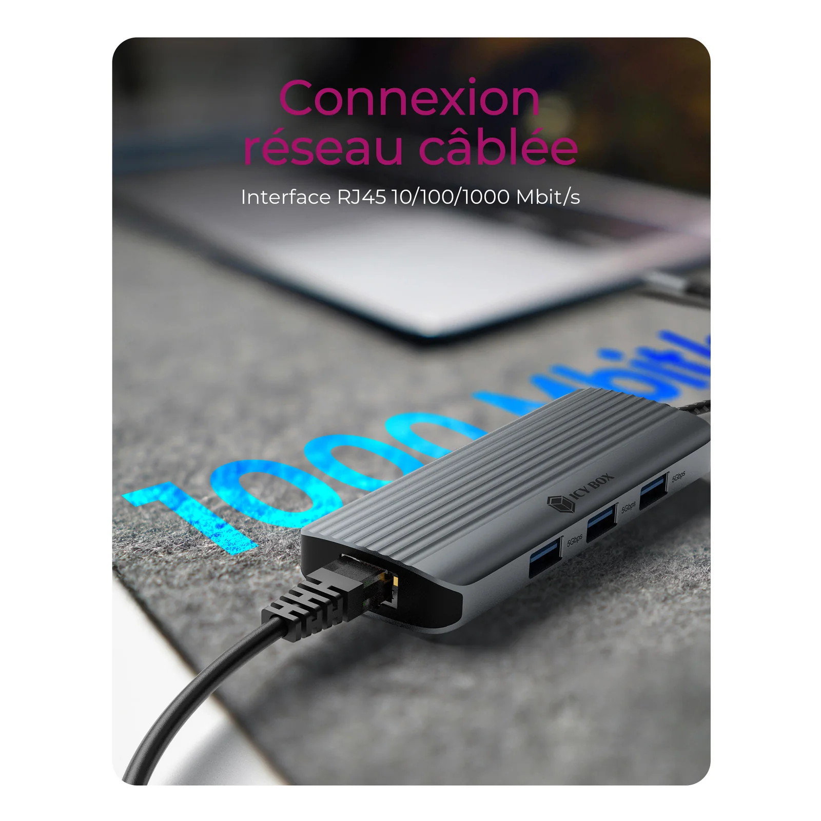 ICY BOX IB-DK4034a-CPD Avec fil USB 3.2 Gen 1 (3.1 Gen 1) Type-C Aluminium, Argent