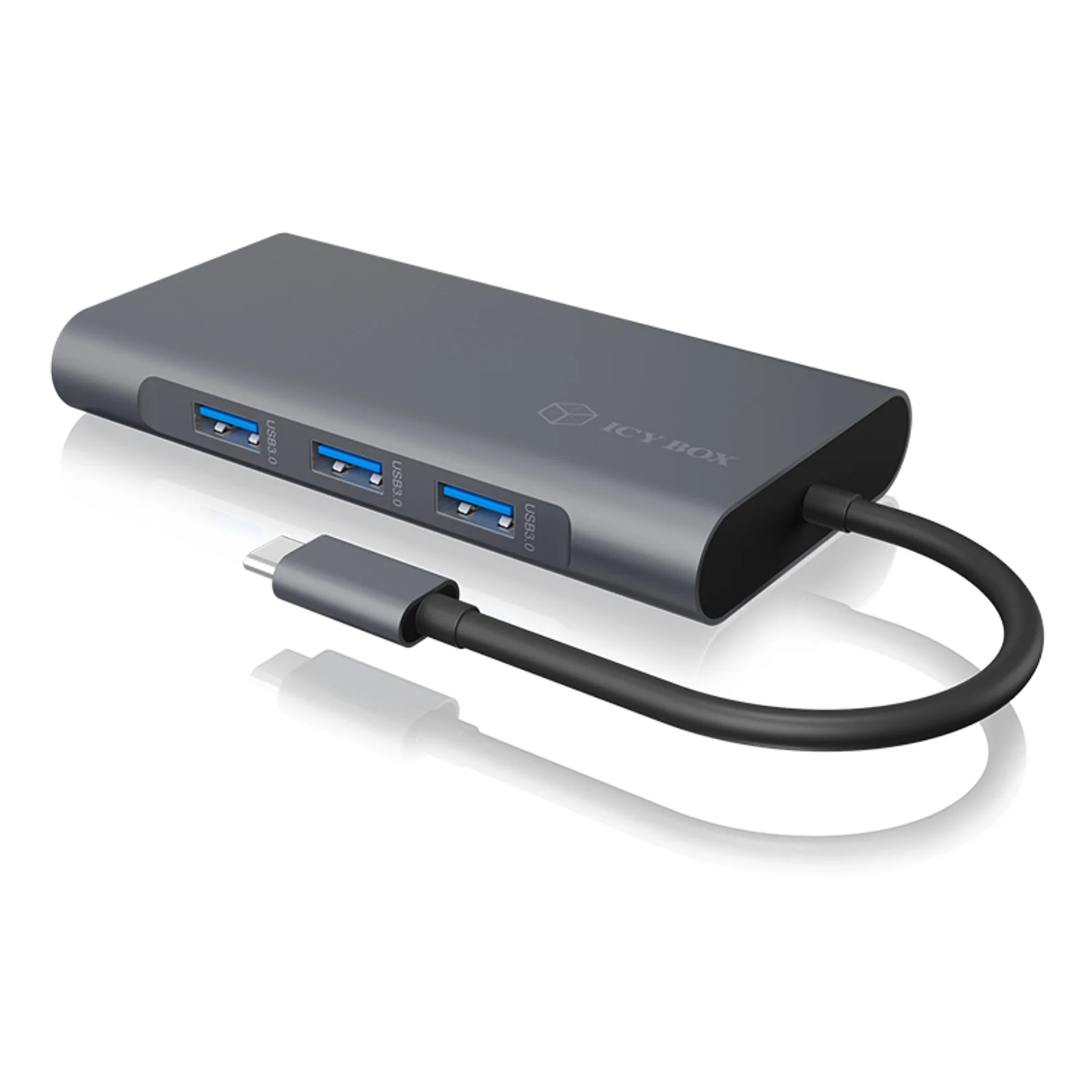 IB-DK4040-CPD Avec fil USB 3.2 Gen 1 (3.1 Gen 1) Type-C Anthracite, Noir