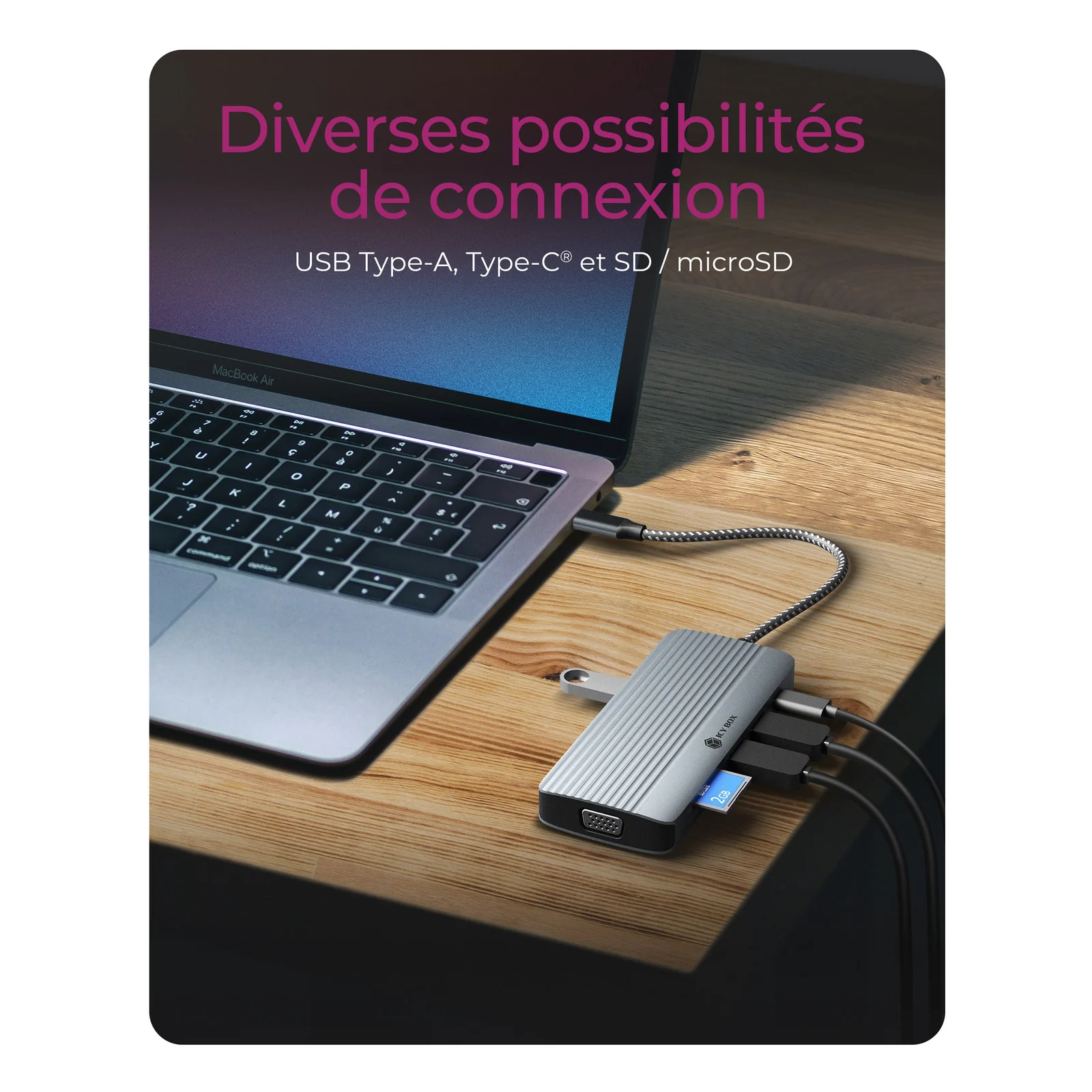 ICY BOX IB-DK4040a-CPD Avec fil USB 3.2 Gen 1 (3.1 Gen 1) Type-C Aluminium, Argent