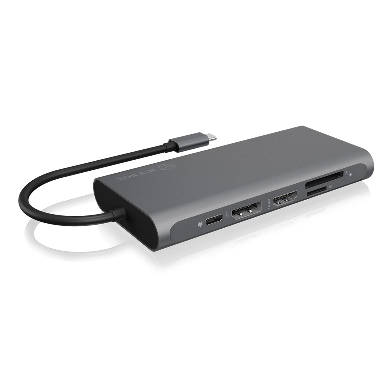 ICY BOX IB-DK4050-CPD Avec fil USB 3.2 Gen 1 (3.1 Gen 1) Type-C Anthracite