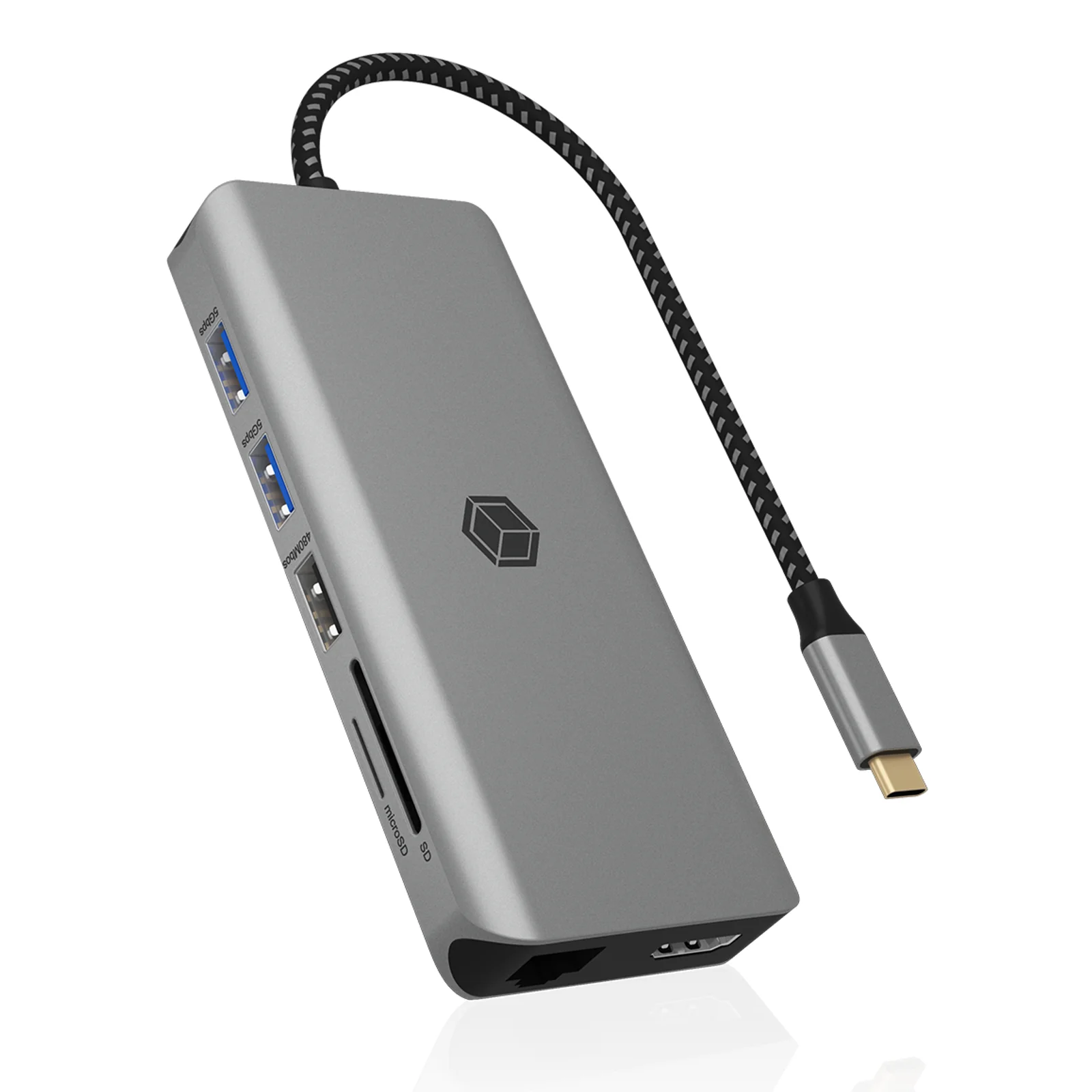 IB-DK4061-CPD Avec fil USB 3.2 Gen 1 (3.1 Gen 1) Type-C Gris