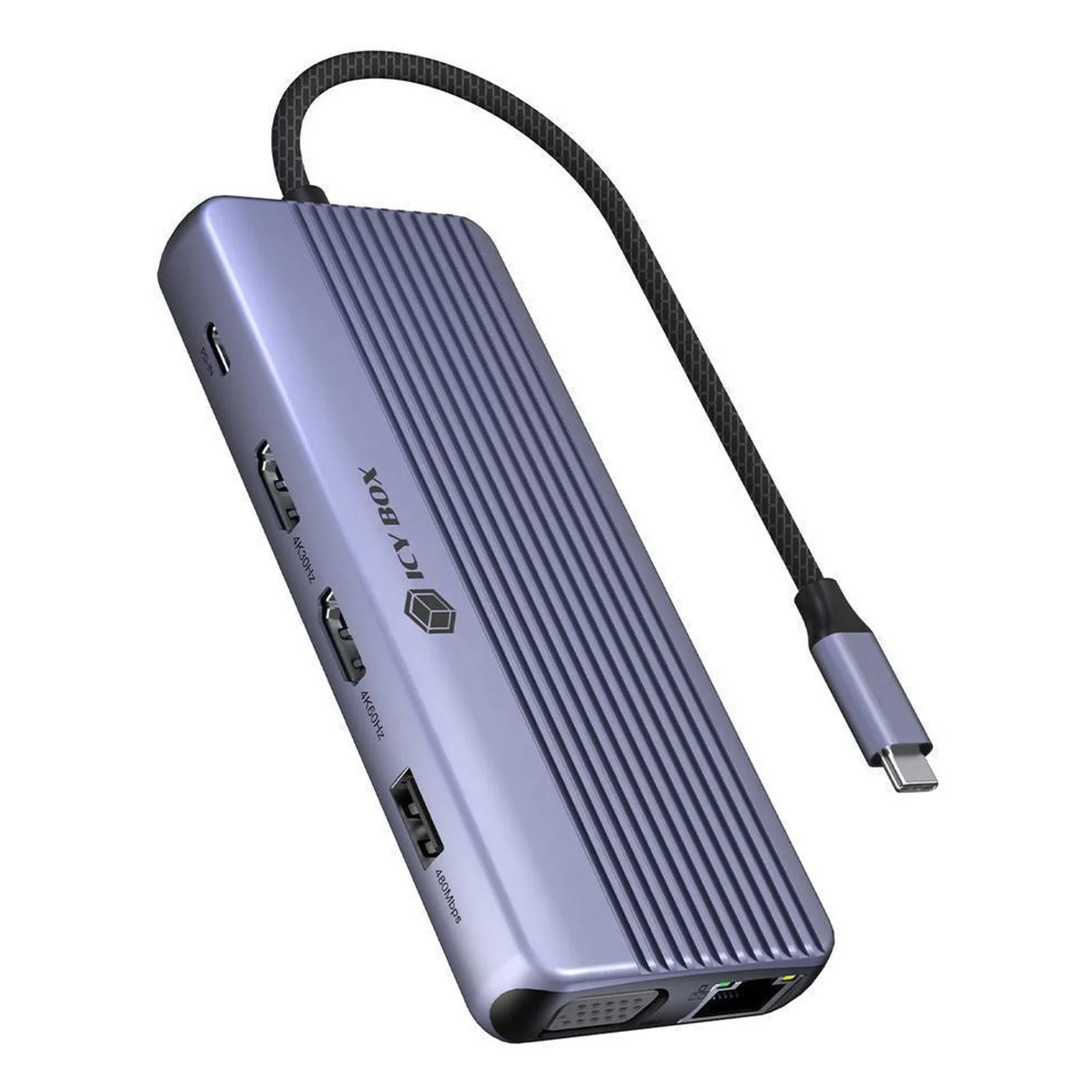 IB-DK4062-CPD Avec fil USB 3.2 Gen 1 (3.1 Gen 1) Type-C Anthracite