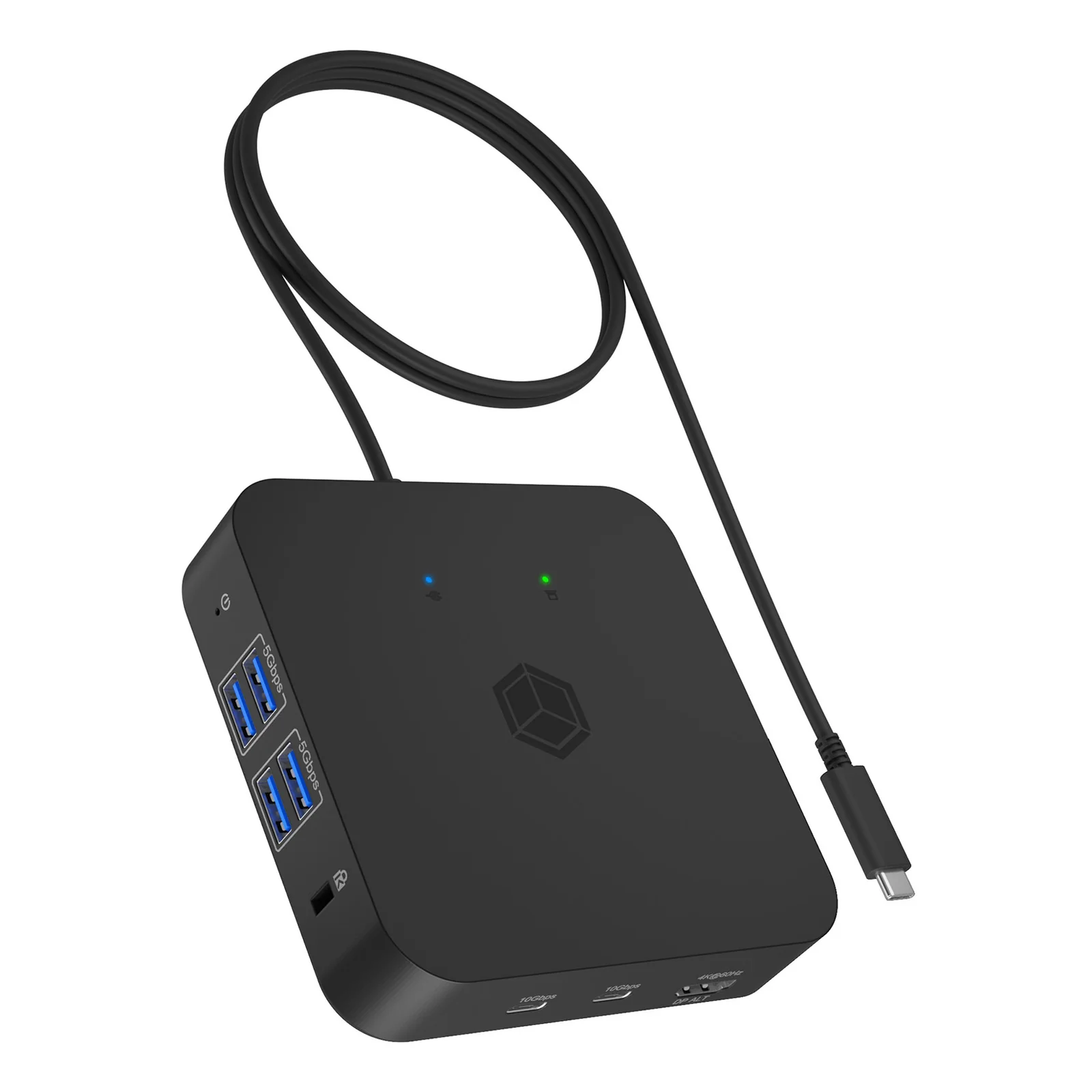 IB-DK4090-C Station d'accueil USB 3.2 Gen 2 (3.1 Gen 1) Type-C Noir
