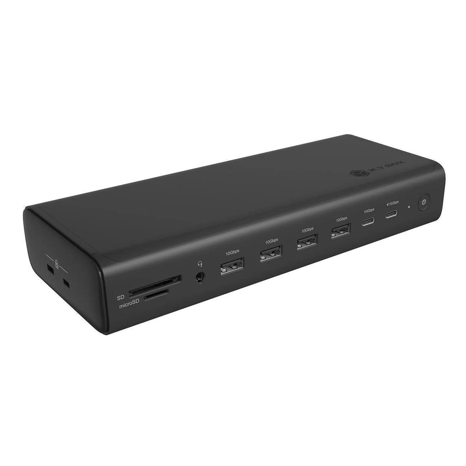 ICY BOX IB-DK7401-CU31 Avec fil USB 3.2 Gen 2 (3.1 Gen 2) Type-C Noir