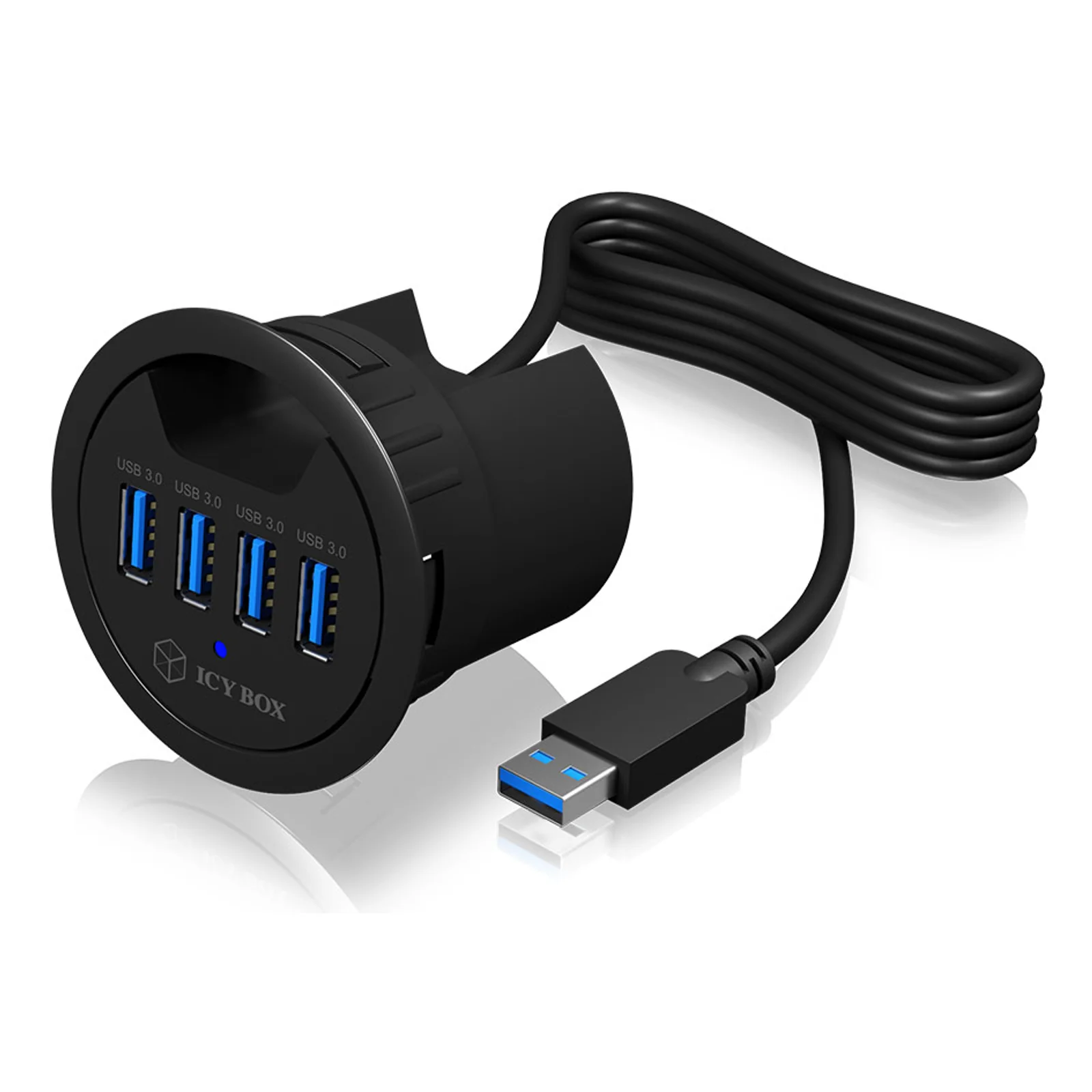 IB-HUB1403 USB 3.2 Gen 1 (3.1 Gen 1) Type-A 5000 Mbit/s Noir