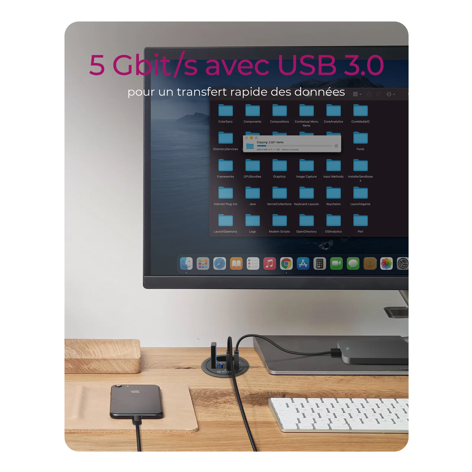 ICY BOX IB-HUB1403 USB 3.2 Gen 1 (3.1 Gen 1) Type-A 5000 Mbit/s Noir