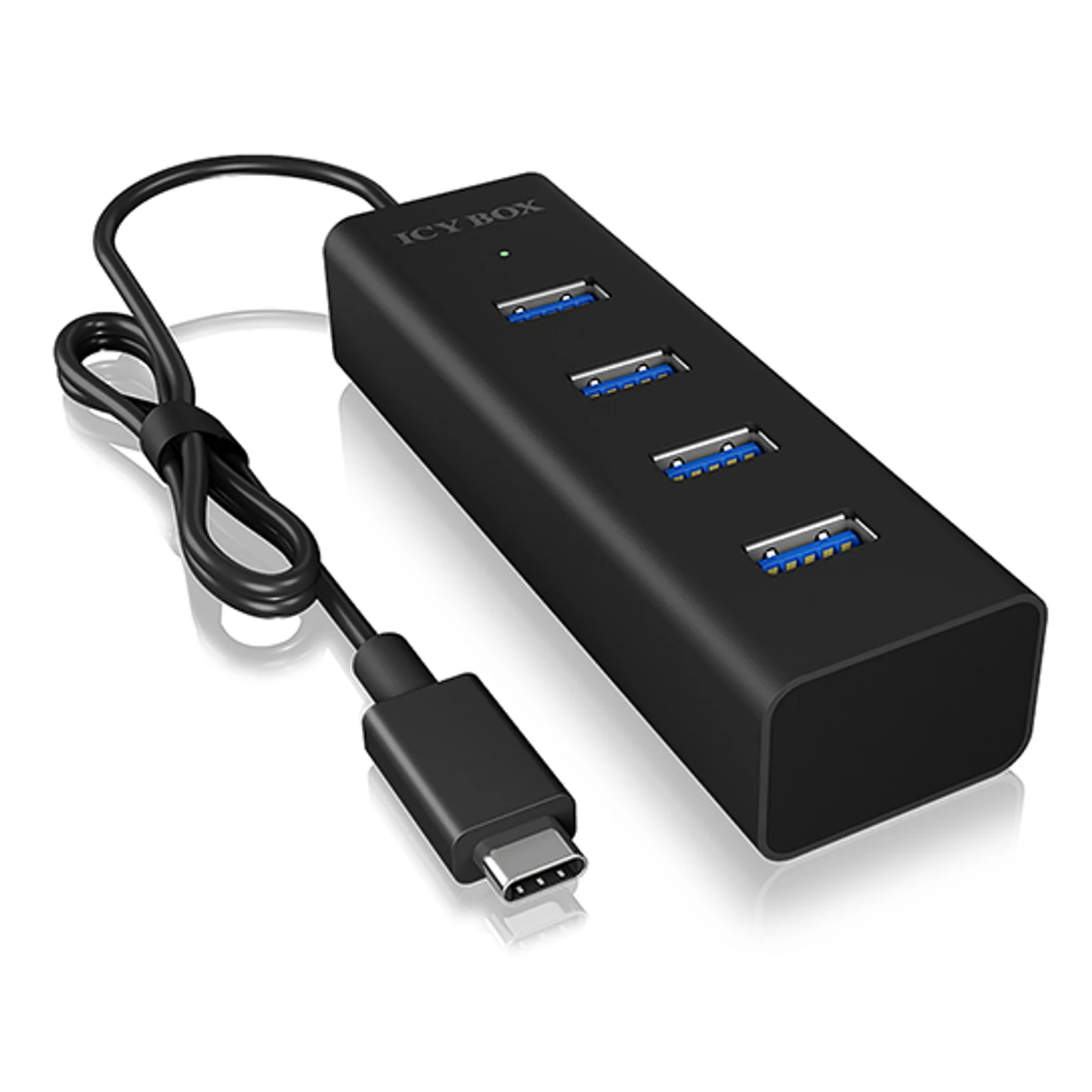 ICY BOX IB-HUB1409-C3 USB 3.2 Gen 1 (3.1 Gen 1) Type-C 5000 Mbit/s Noir