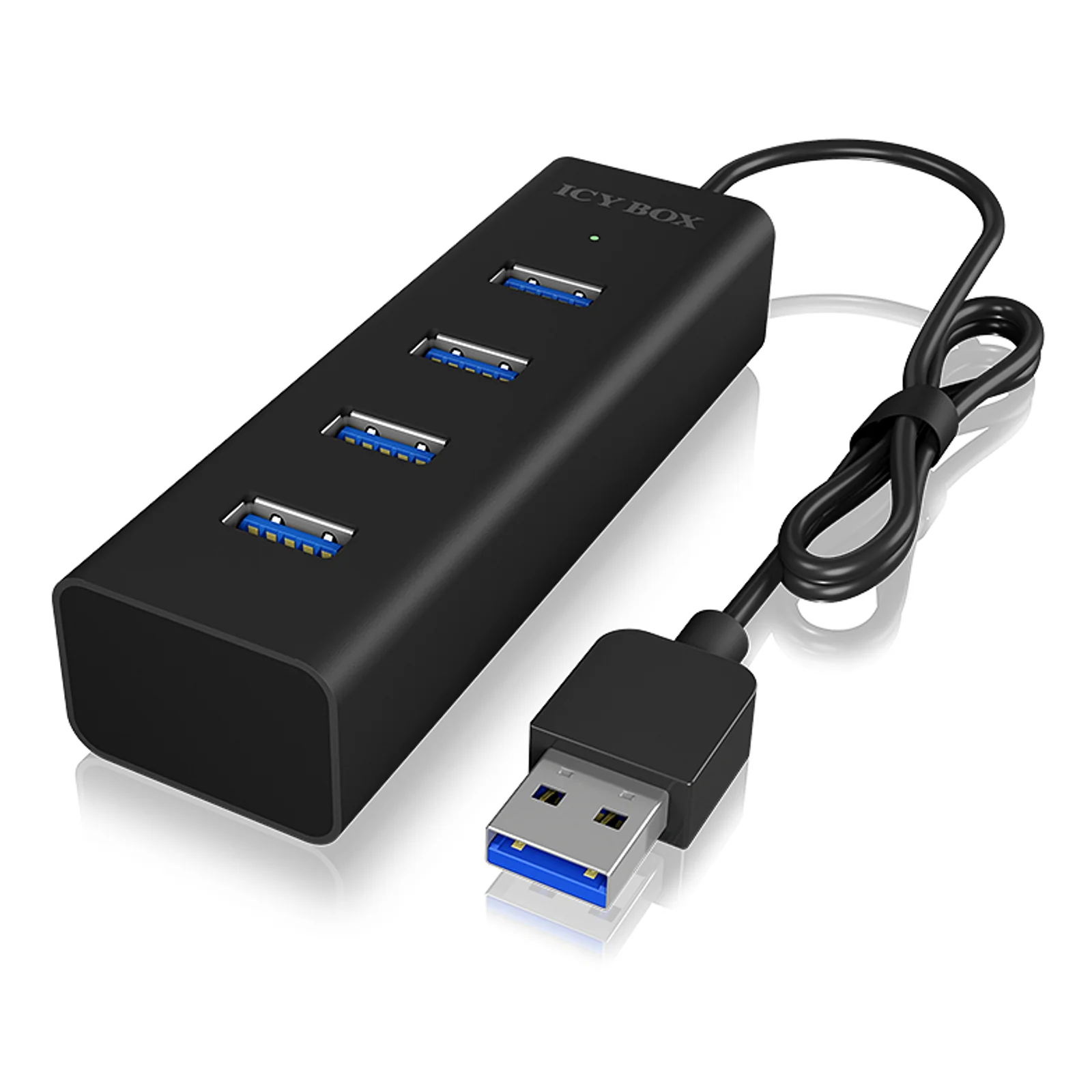 IB-HUB1409-U3 USB 3.2 Gen 1 (3.1 Gen 1) Type-A 5000 Mbit/s Noir