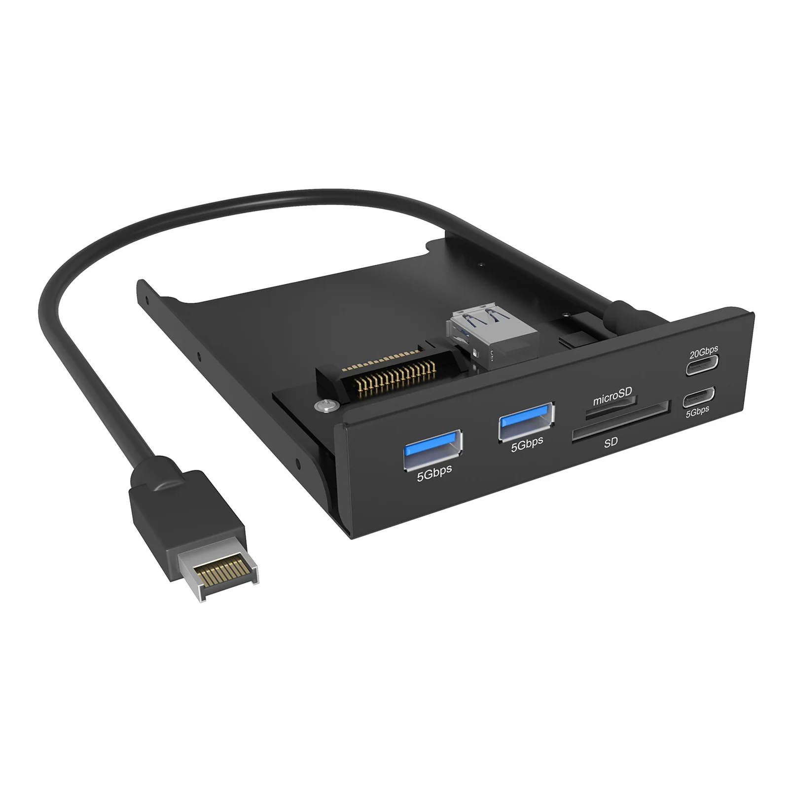 IB-HUB1419-i3 8,89 cm (3.5") Noir