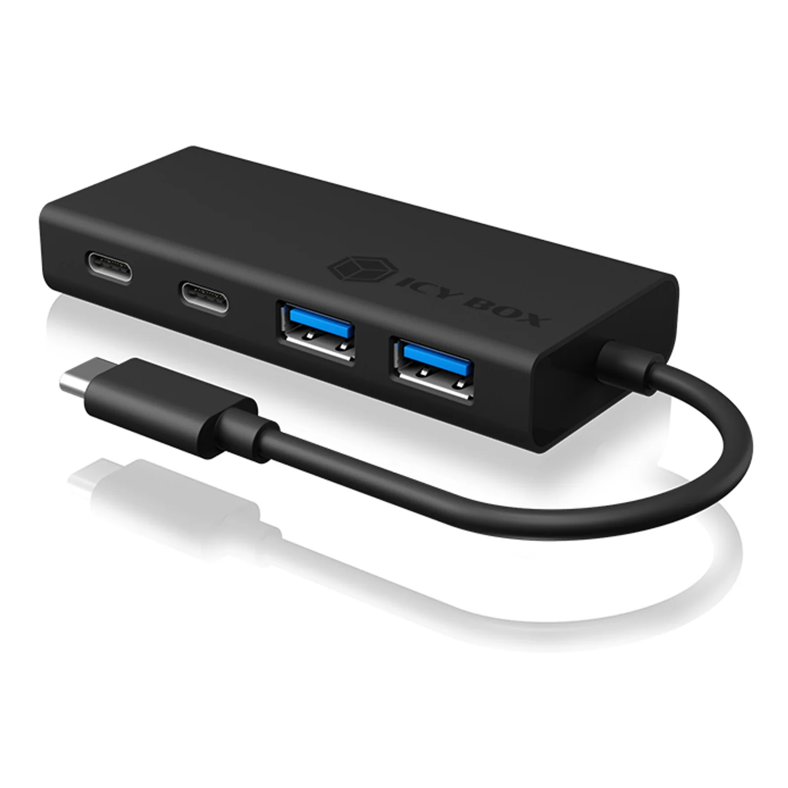 ICY BOX IB-HUB1426-CPD USB 3.2 Gen 1 (3.1 Gen 1) Type-C 5000 Mbit/s Noir