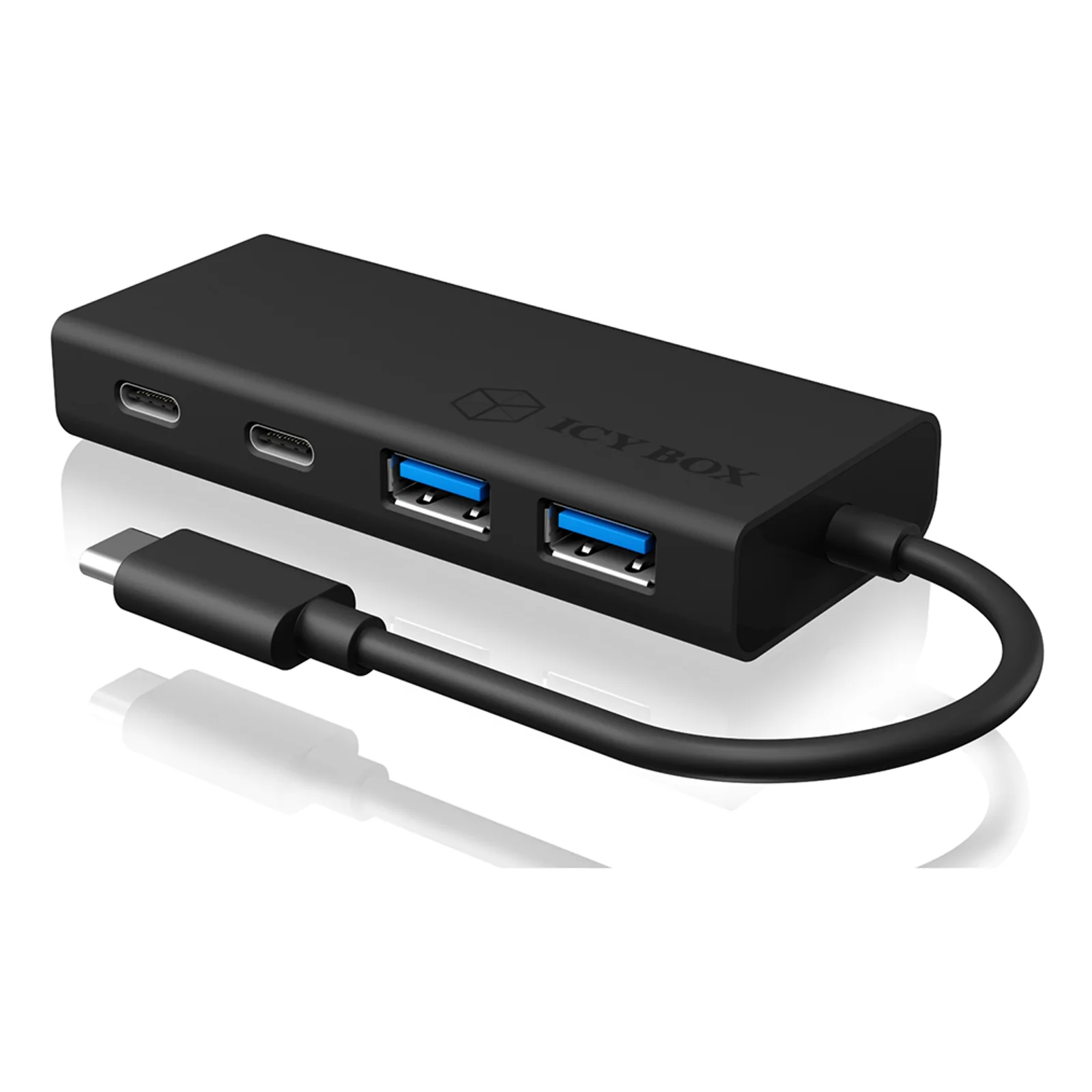 ICY BOX IB-HUB1426-CPD USB 3.2 Gen 1 (3.1 Gen 1) Type-C 5000 Mbit/s Noir