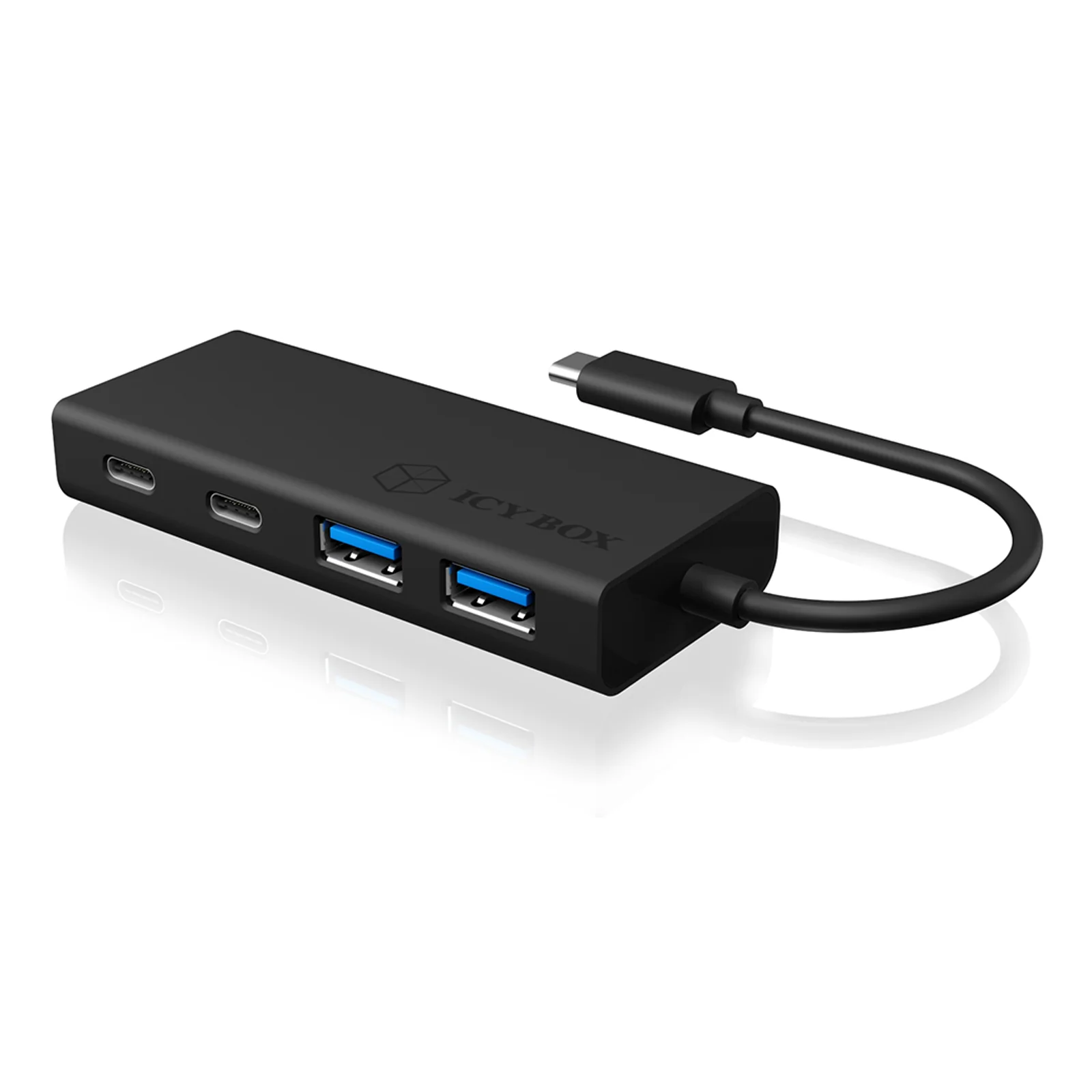 ICY BOX IB-HUB1426-CPD USB 3.2 Gen 1 (3.1 Gen 1) Type-C 5000 Mbit/s Noir