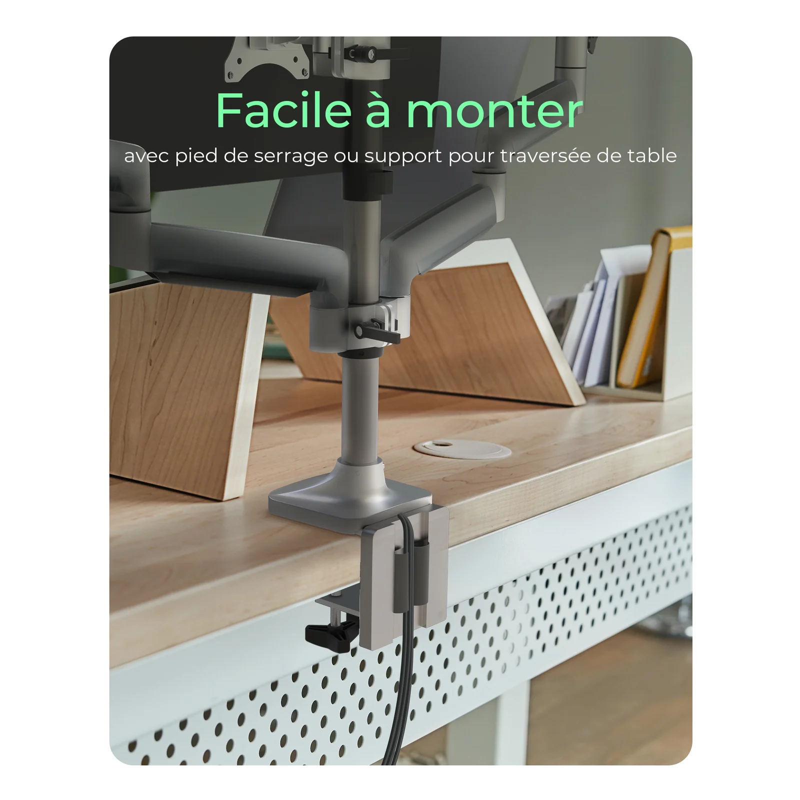 ICY BOX IB-MS505-TI 81,3 cm (32") Bureau Noir, Argent
