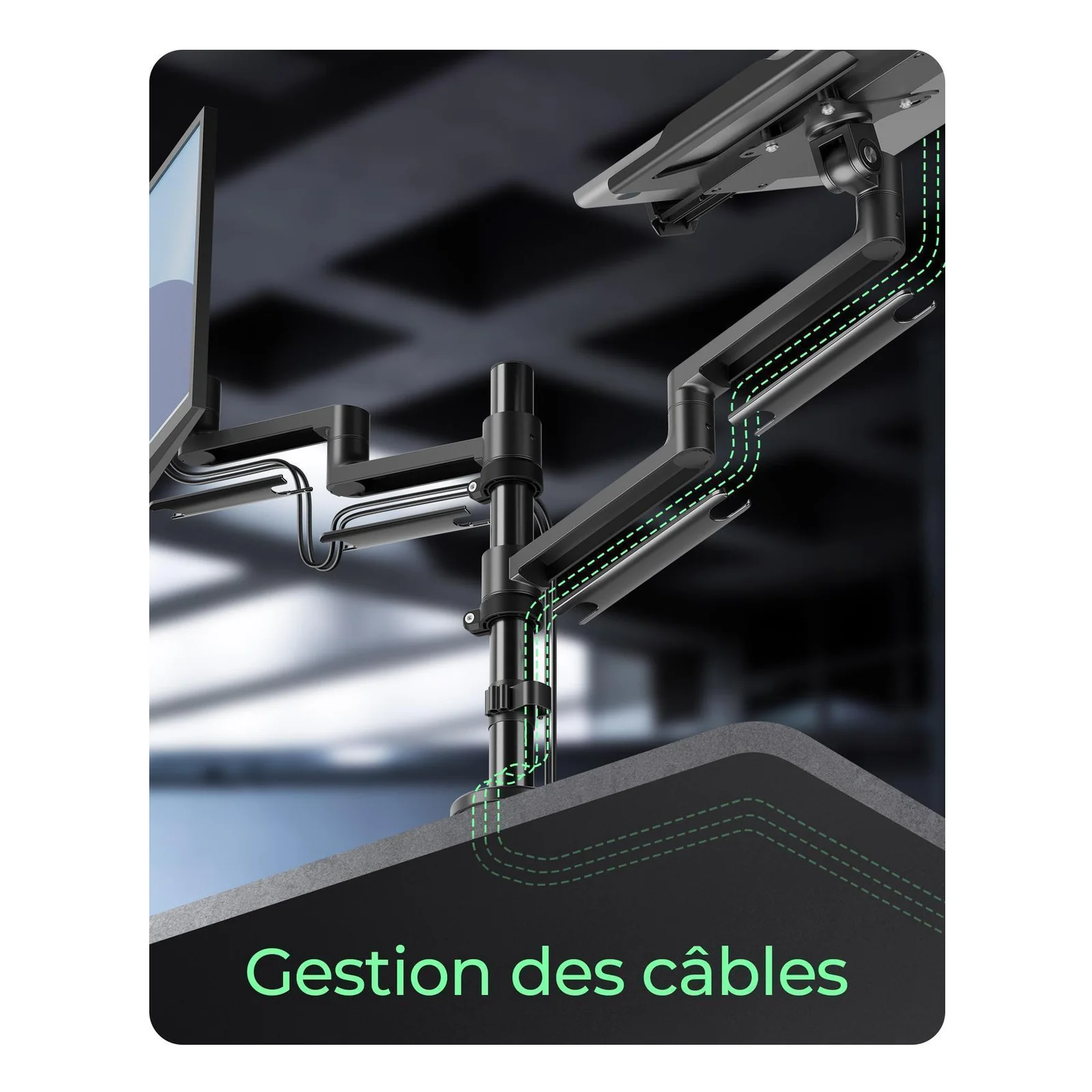 ICY BOX IB-MS622-T 81,3 cm (32") Bureau Noir
