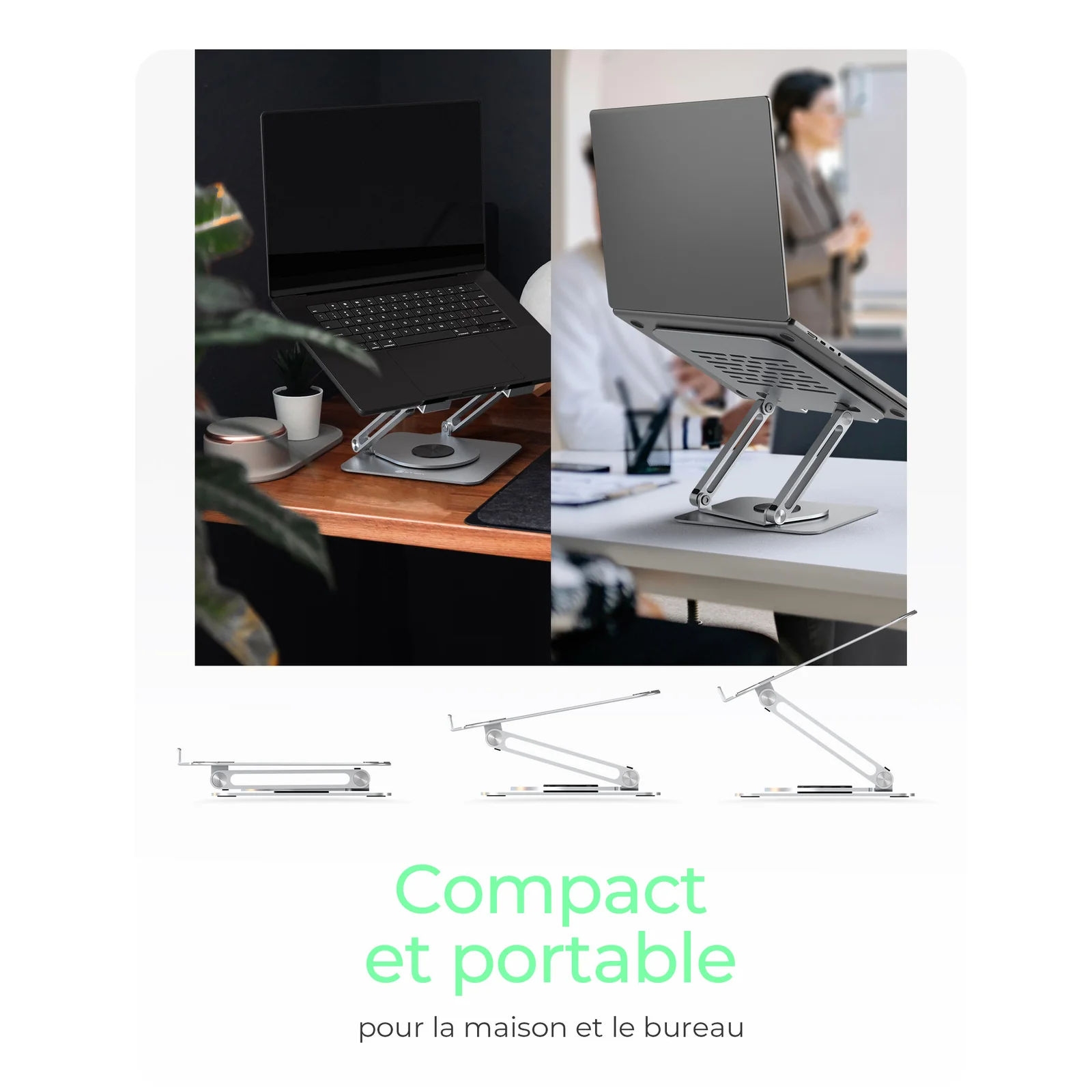 ICY BOX IB-NH300-R Supports de Laptop Argent 43,2 cm (17")