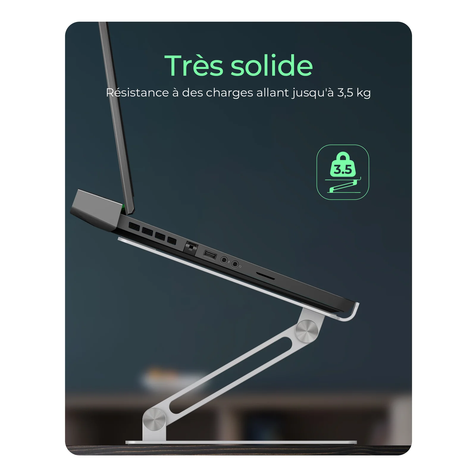 ICY BOX IB-NH300 Supports de Laptop Argent 43,2 cm (17")