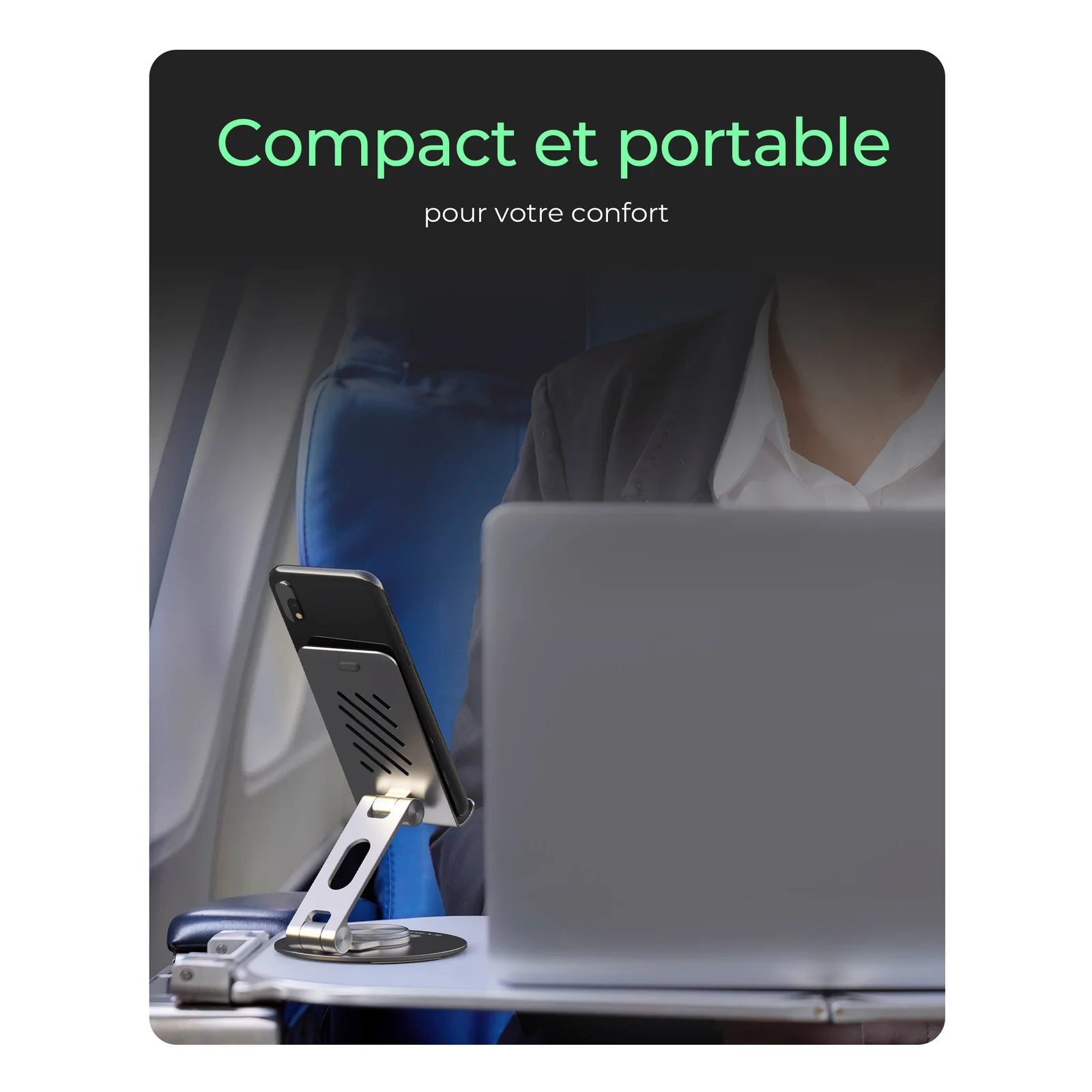ICY BOX IB-TH201-R Support passif Mobile/smartphone, Tablette / UMPC Argent