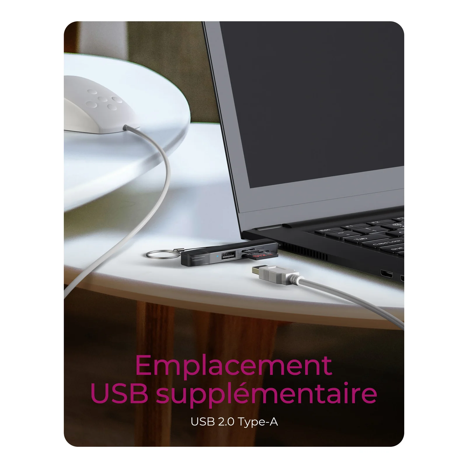ICY BOX Lecteur de cartes 3 en 1 via l'interface USB Type-A & USB Type-C