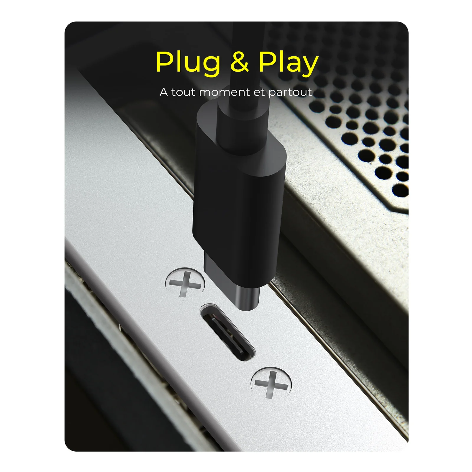 ICY BOX USB Type-C Panneau arrière avec connecteur USB Type-E interne