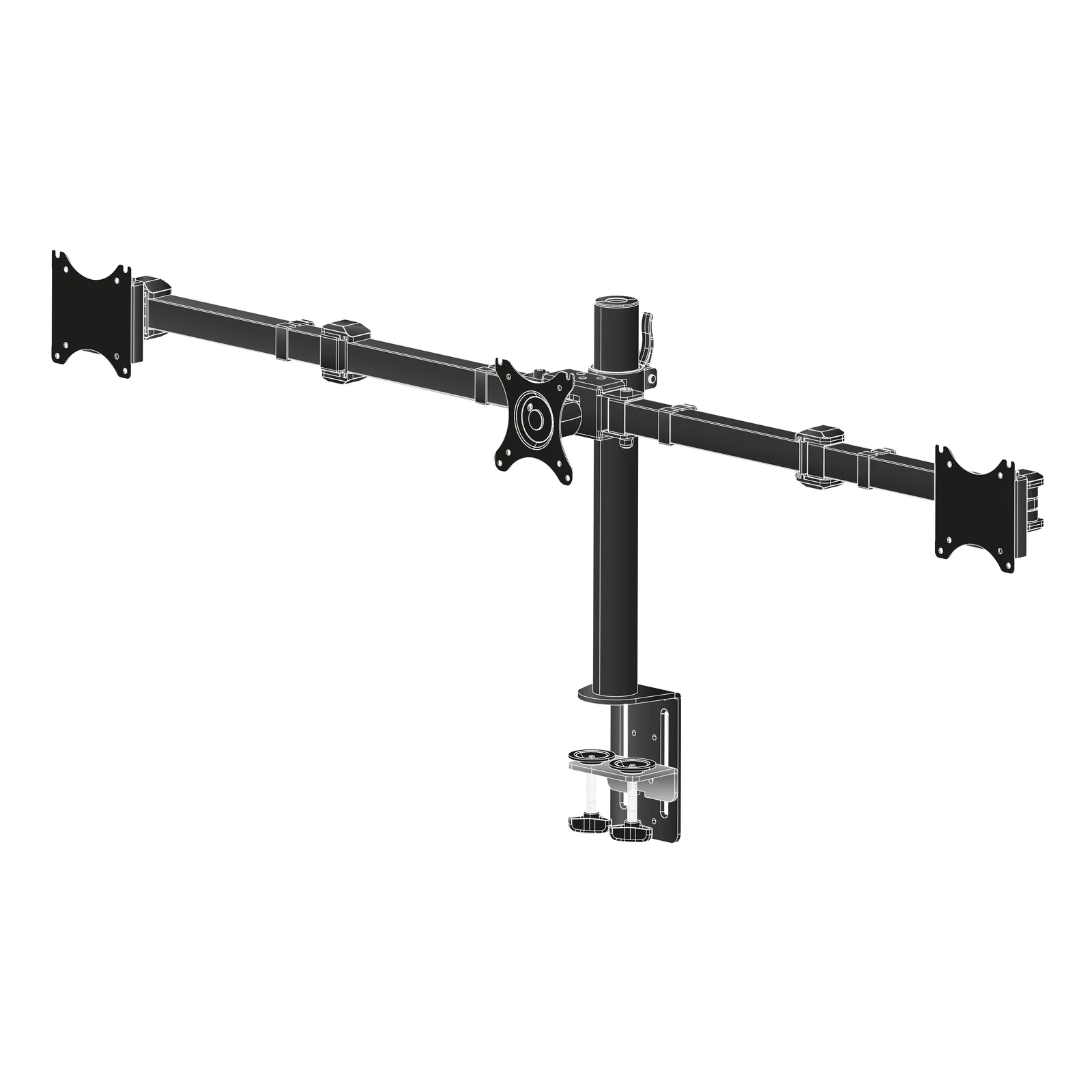 iiyama Desk Mount 68,6 cm (27") Bureau Noir