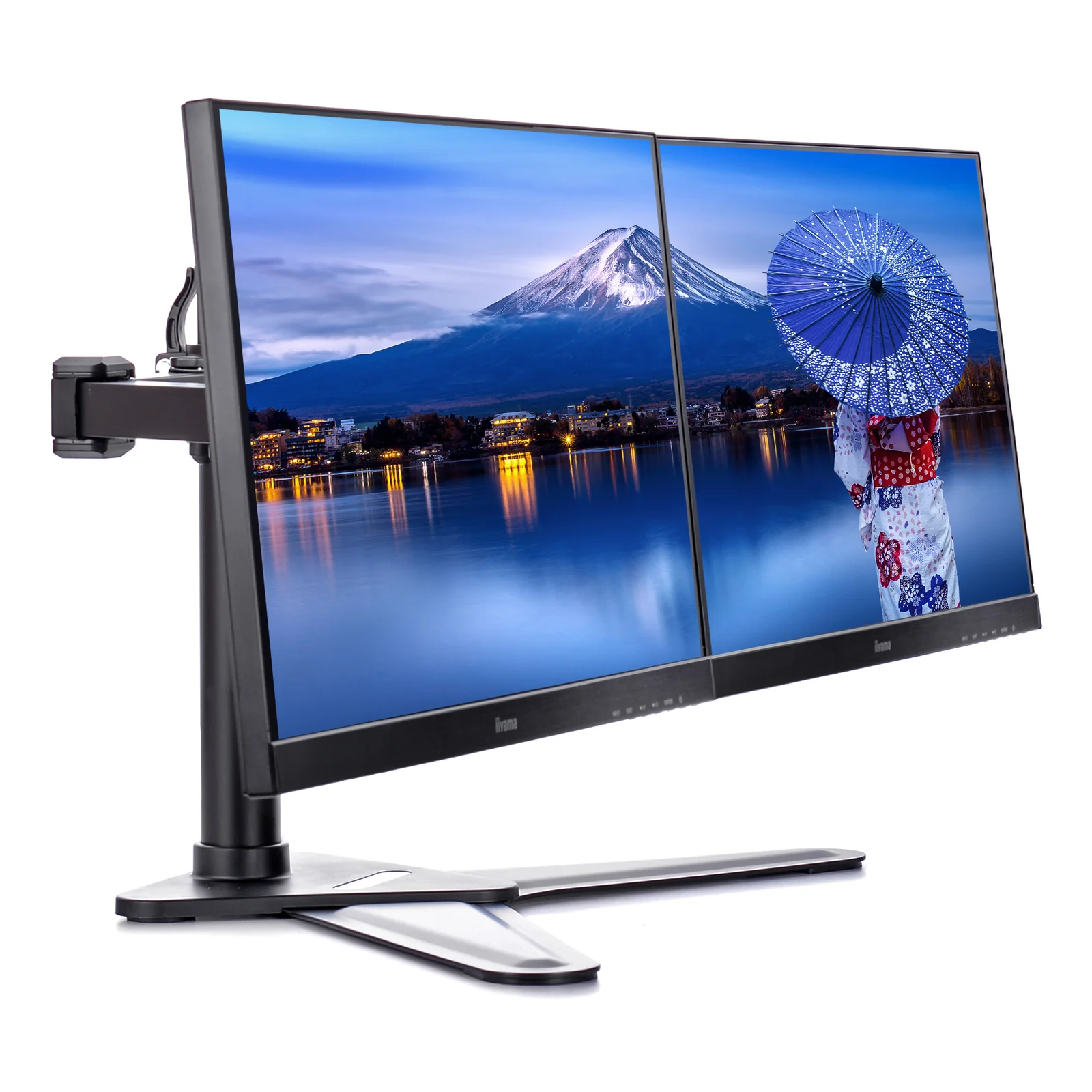 DS1002D-B1 support d'écran plat pour bureau 81,3 cm (32") Noir