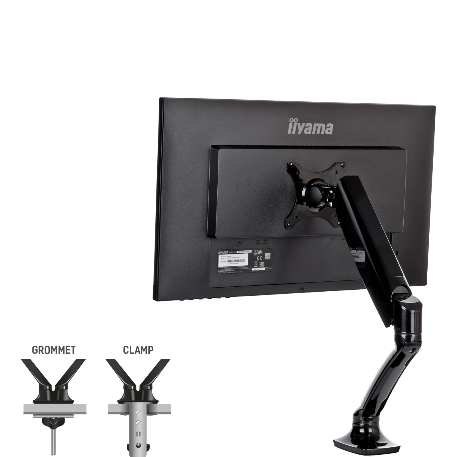 iiyama DS3001C-B1 support d'écran plat pour bureau 68,6 cm (27") Noir