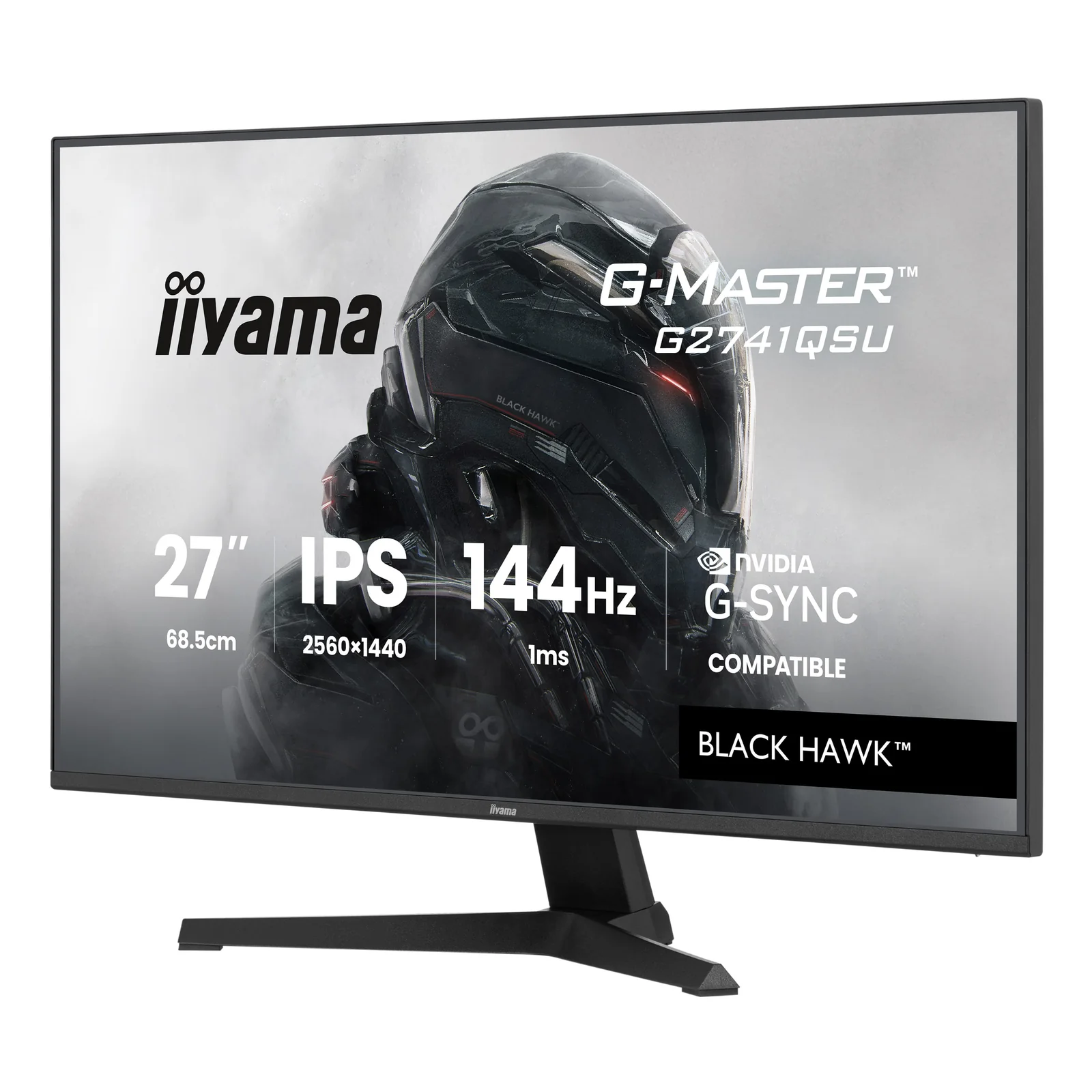 iiyama G-MASTER G2741QSU-B1 écran plat de PC 68,6 cm (27") 2560 x 1440 pixels 4K Ultra HD QLED Noir