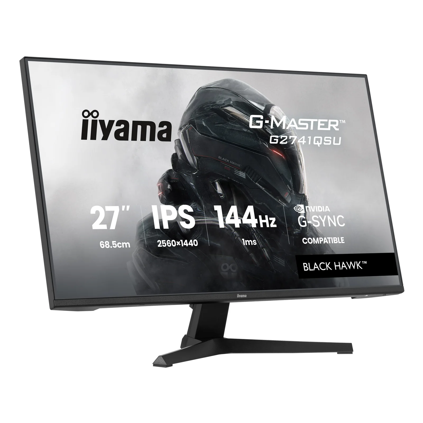 iiyama G-MASTER G2741QSU-B1 écran plat de PC 68,6 cm (27") 2560 x 1440 pixels 4K Ultra HD QLED Noir