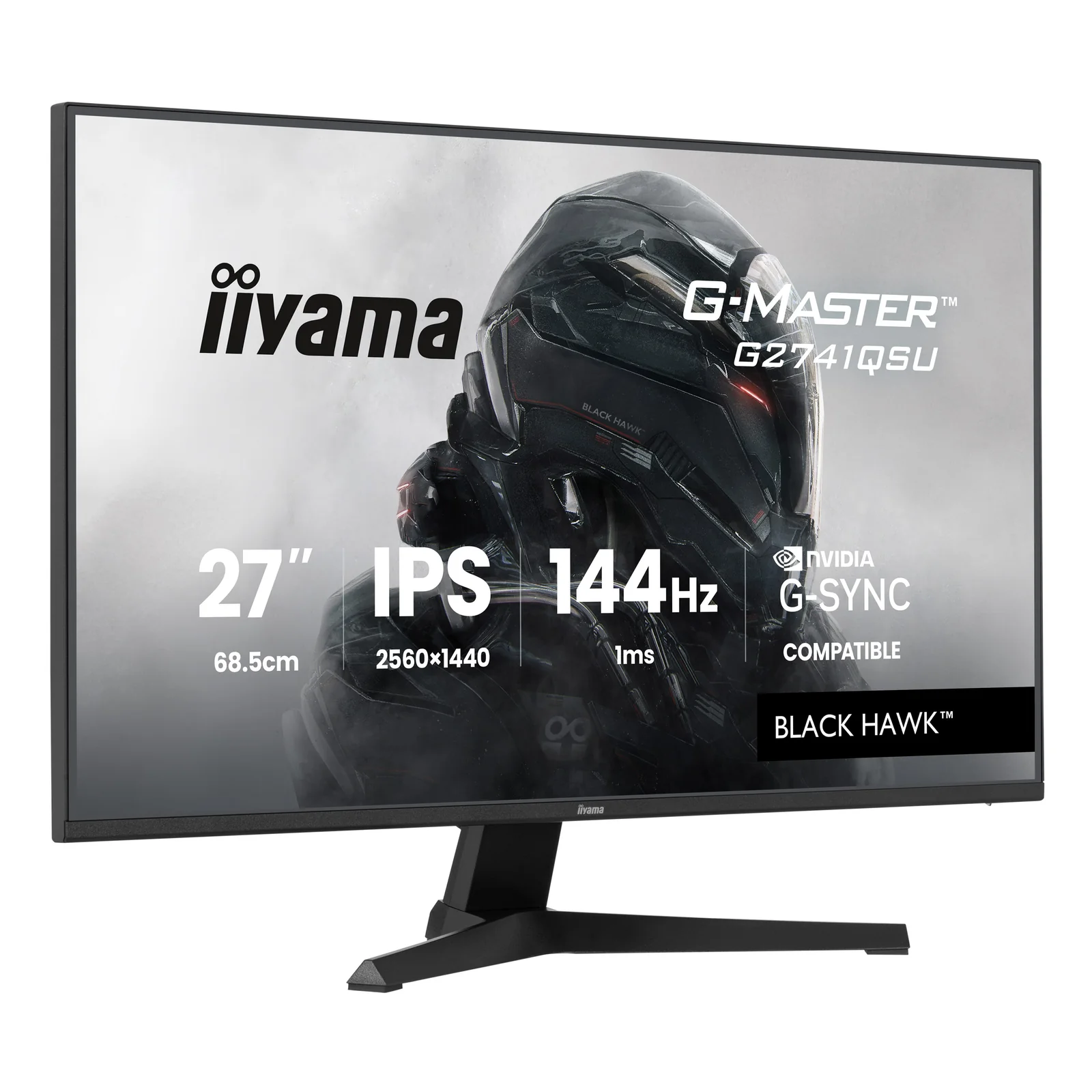 iiyama G-MASTER G2741QSU-B1 écran plat de PC 68,6 cm (27") 2560 x 1440 pixels 4K Ultra HD QLED Noir
