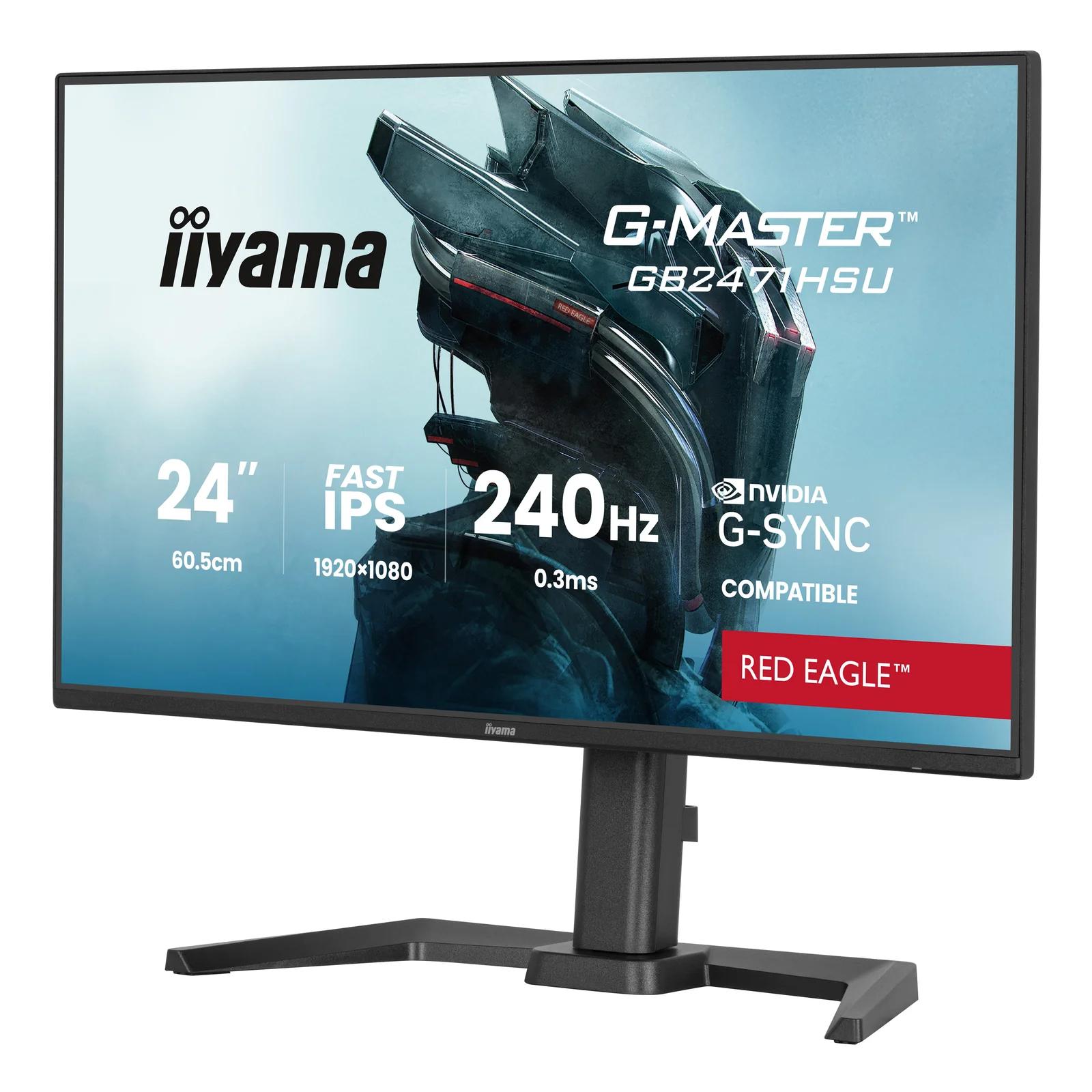 iiyama G-MASTER GB2471HSU-B1 écran plat de PC 60,5 cm (23.8") 1920 x 1080 pixels Full HD Noir