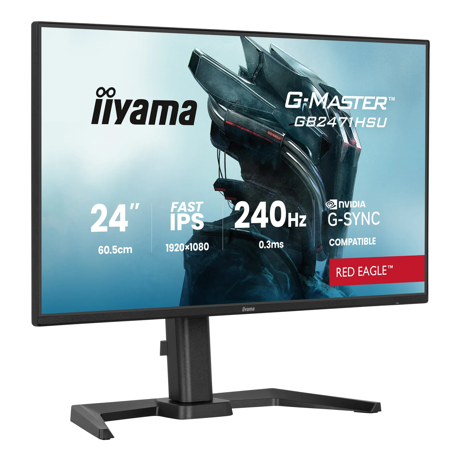 iiyama G-MASTER GB2471HSU-B1 écran plat de PC 60,5 cm (23.8") 1920 x 1080 pixels Full HD Noir