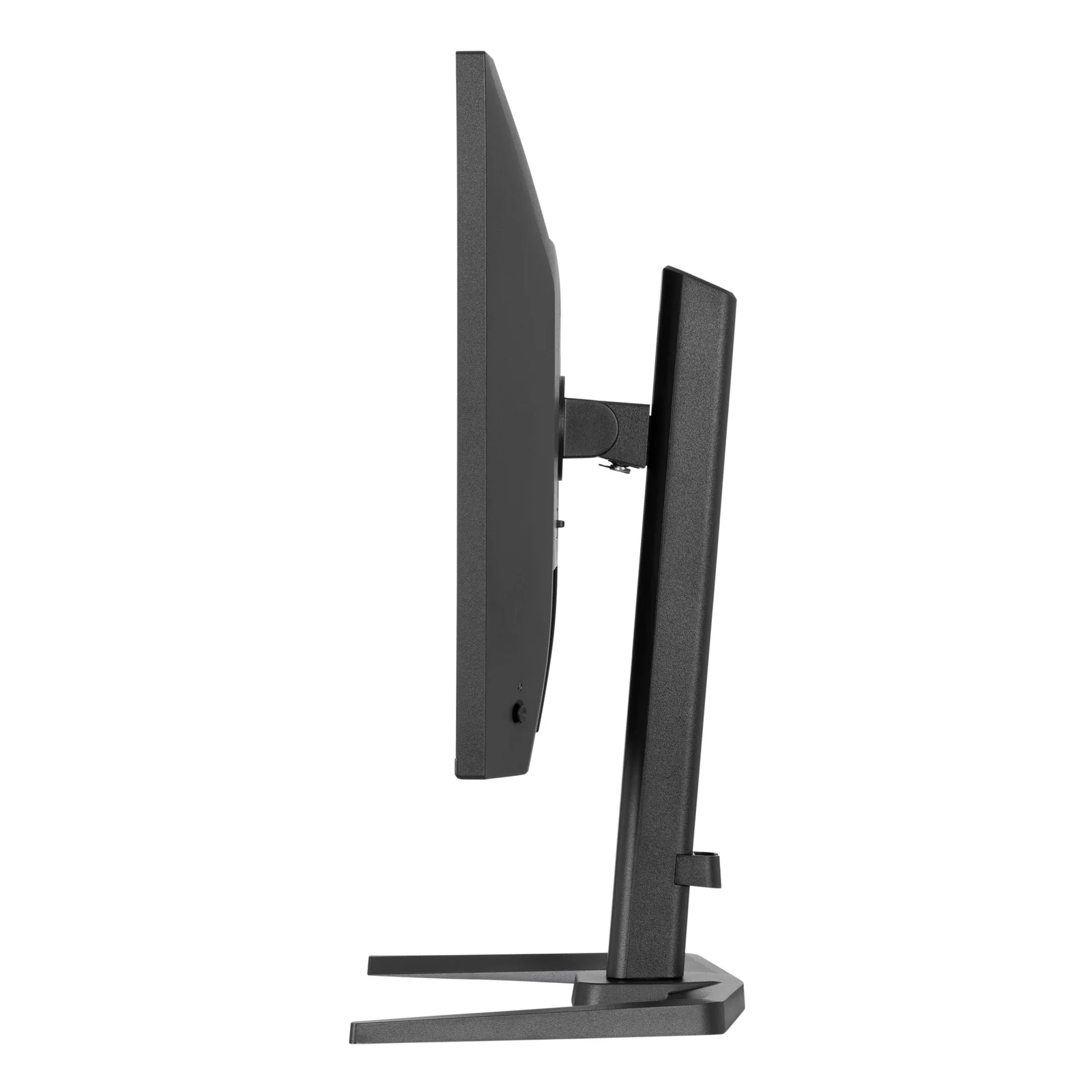 Profil droit du G-MASTER GB2741HSU-B1 noir, épaisseur fine de la dalle 27 pouces et mécanisme de réglage visible